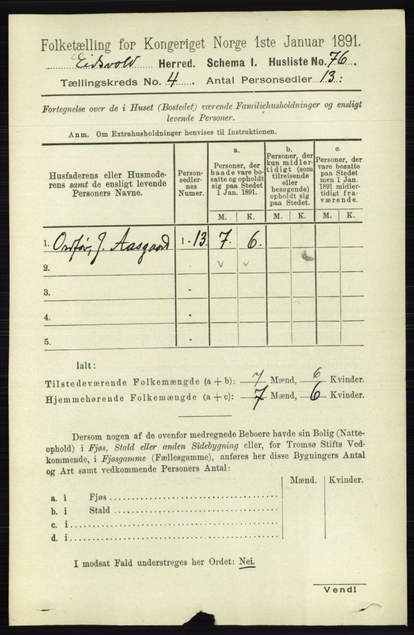 RA, Folketelling 1891 for 0237 Eidsvoll herred, 1891, s. 2112