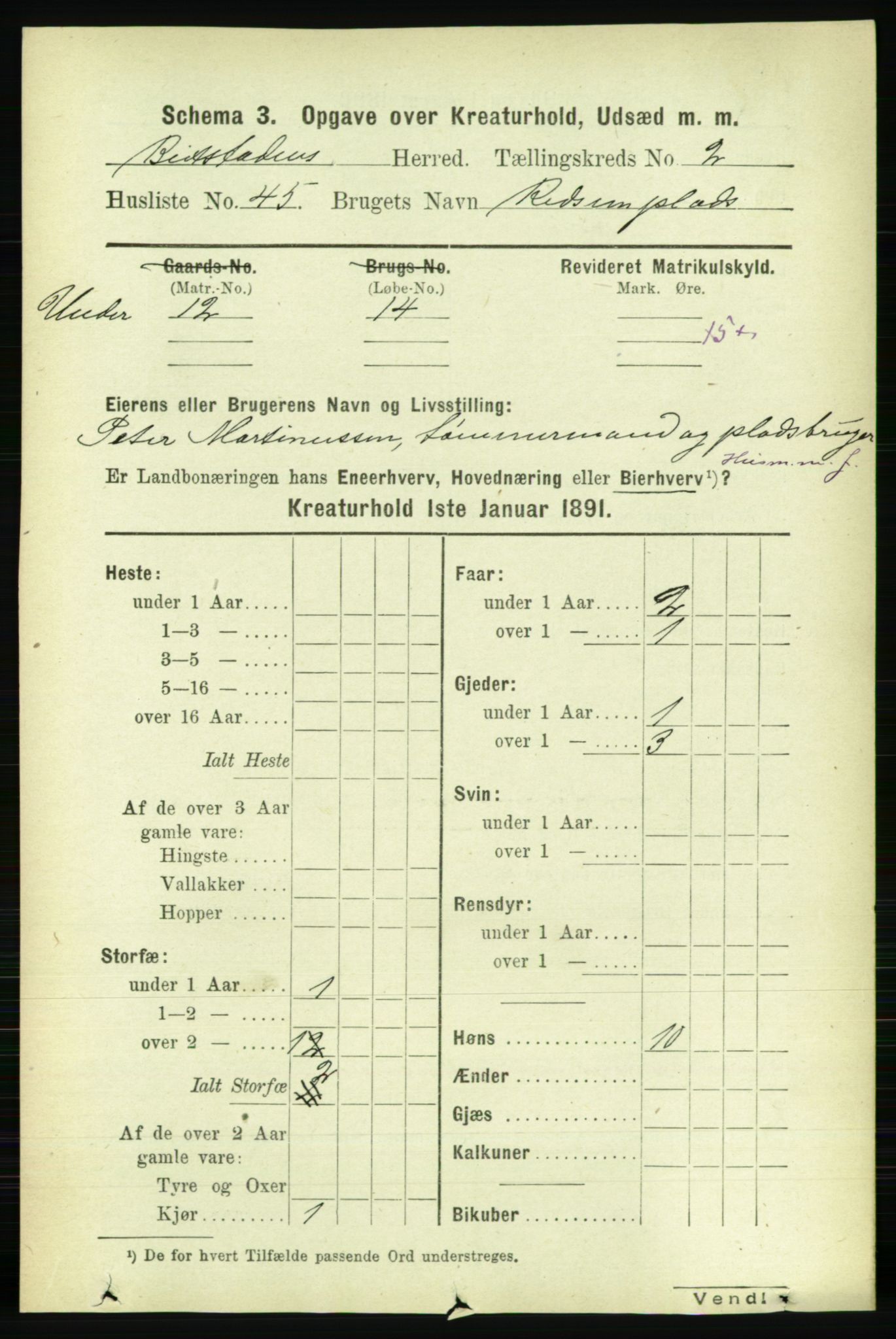 RA, Folketelling 1891 for 1727 Beitstad herred, 1891, s. 5741