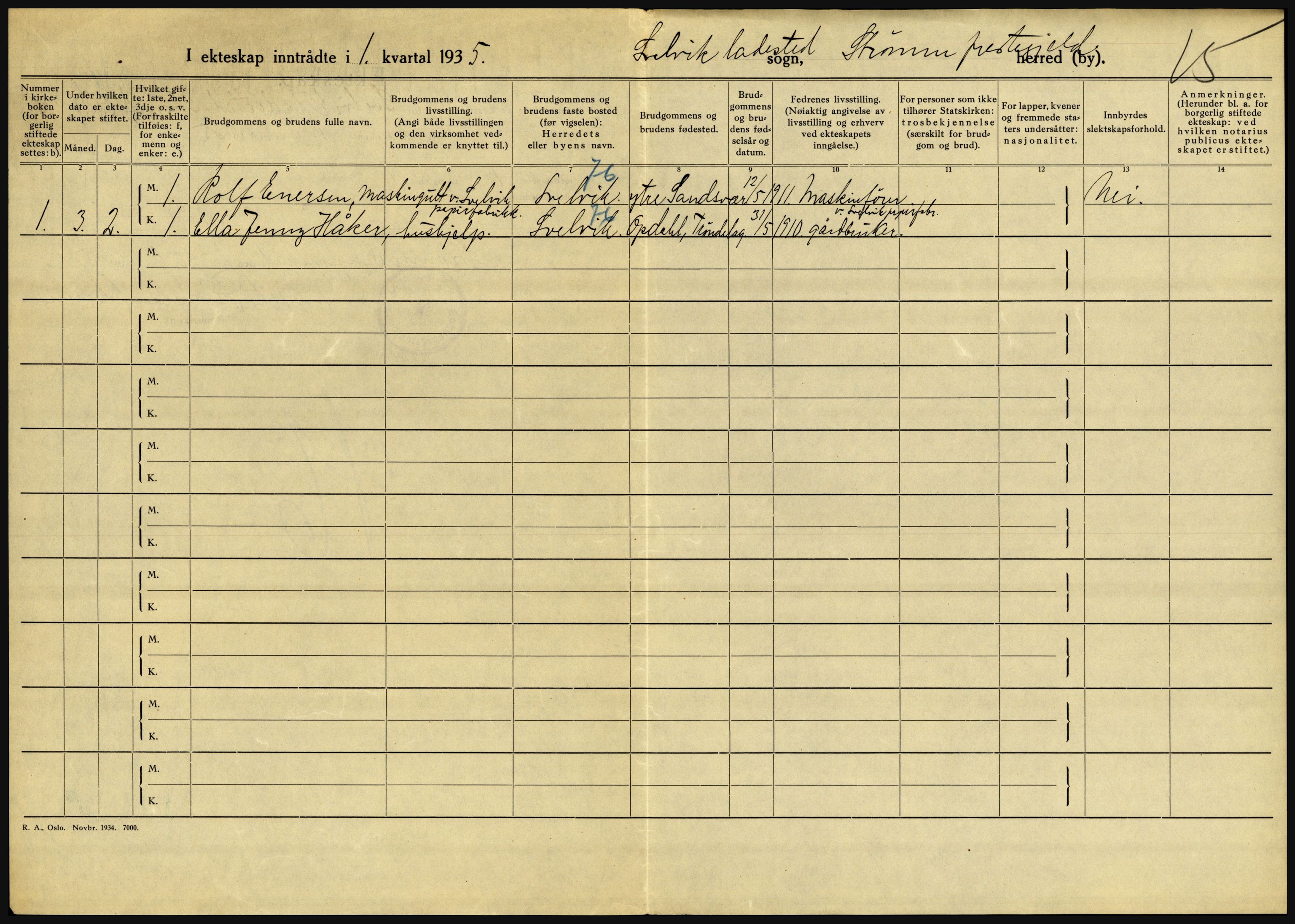 Statistisk sentralbyrå, Sosiodemografiske emner, Befolkning, AV/RA-S-2228/D/Df/Dfd/Dfde/L0016: Vestfold, 1935, s. 282