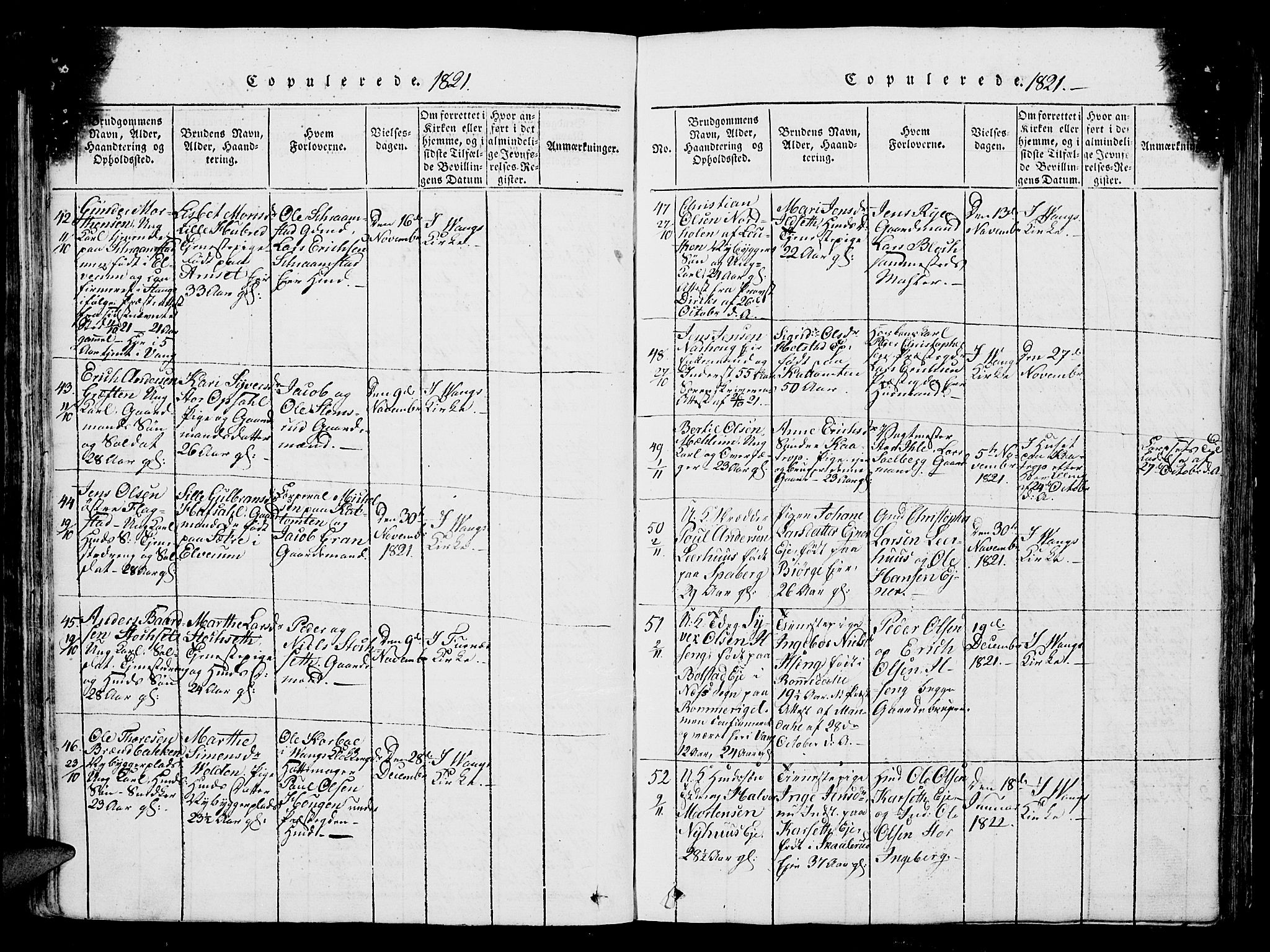 Vang prestekontor, Hedmark, AV/SAH-PREST-008/H/Ha/Hab/L0004: Klokkerbok nr. 4, 1813-1827, s. 453-454