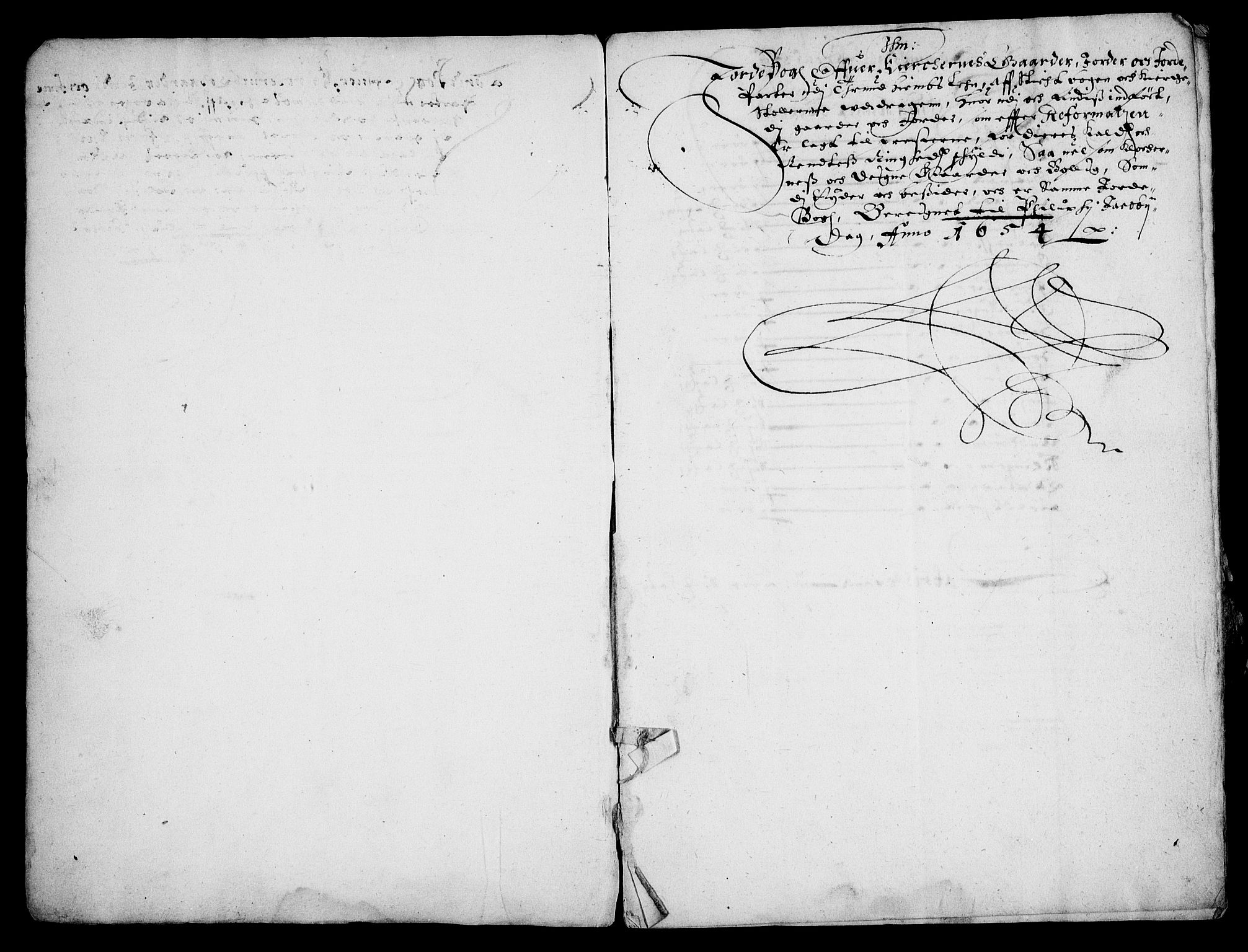 Rentekammeret inntil 1814, Realistisk ordnet avdeling, AV/RA-EA-4070/Fc/Fca/L0004/0003: [Ca IV]  Trondheim stift / "Stichtens Bog", 1654