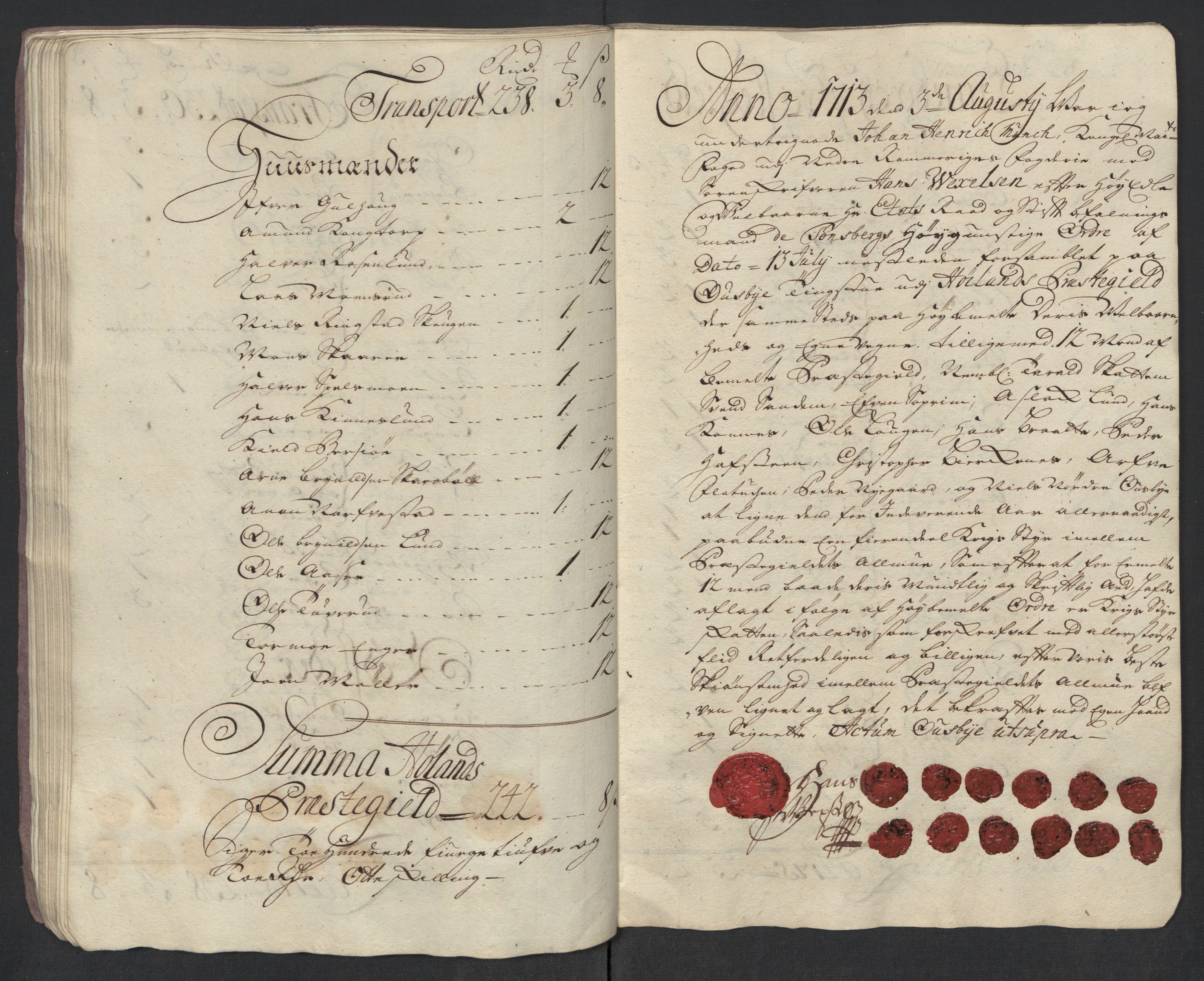 Rentekammeret inntil 1814, Reviderte regnskaper, Fogderegnskap, AV/RA-EA-4092/R11/L0595: Fogderegnskap Nedre Romerike, 1713, s. 129