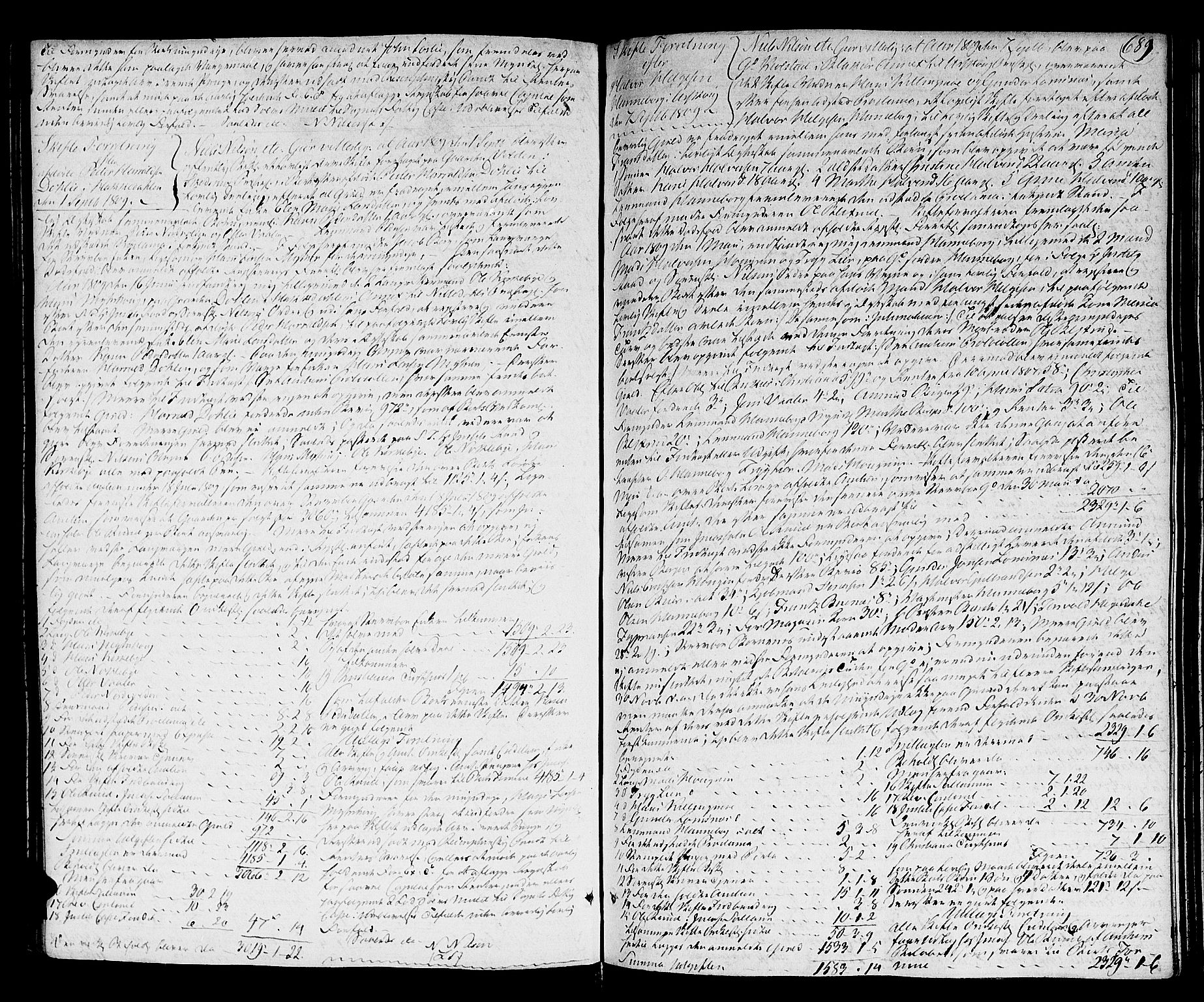 Nedre Romerike sorenskriveri, SAO/A-10469/H/Hd/Hda/L0015a: Skifteprotokoll, 1800-1811, s. 688b-689a