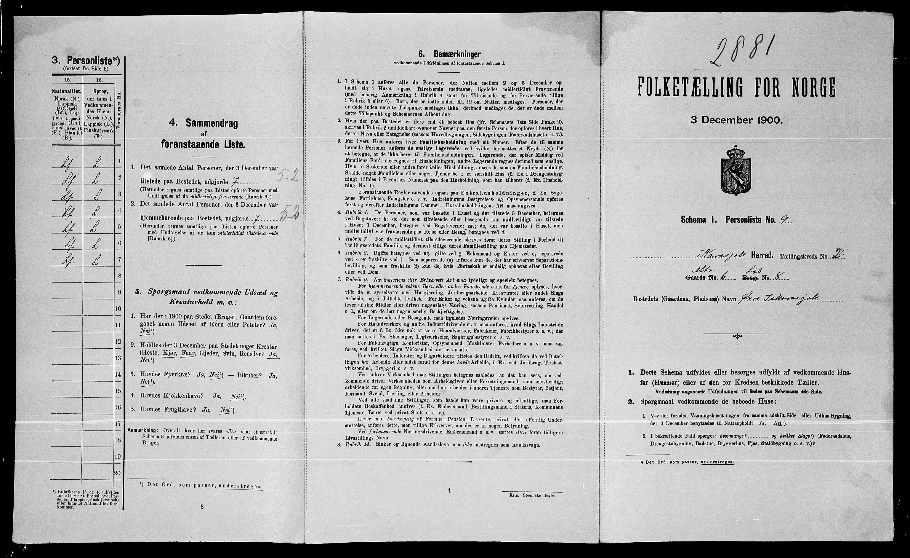 SATØ, Folketelling 1900 for 2021 Karasjok herred, 1900, s. 130