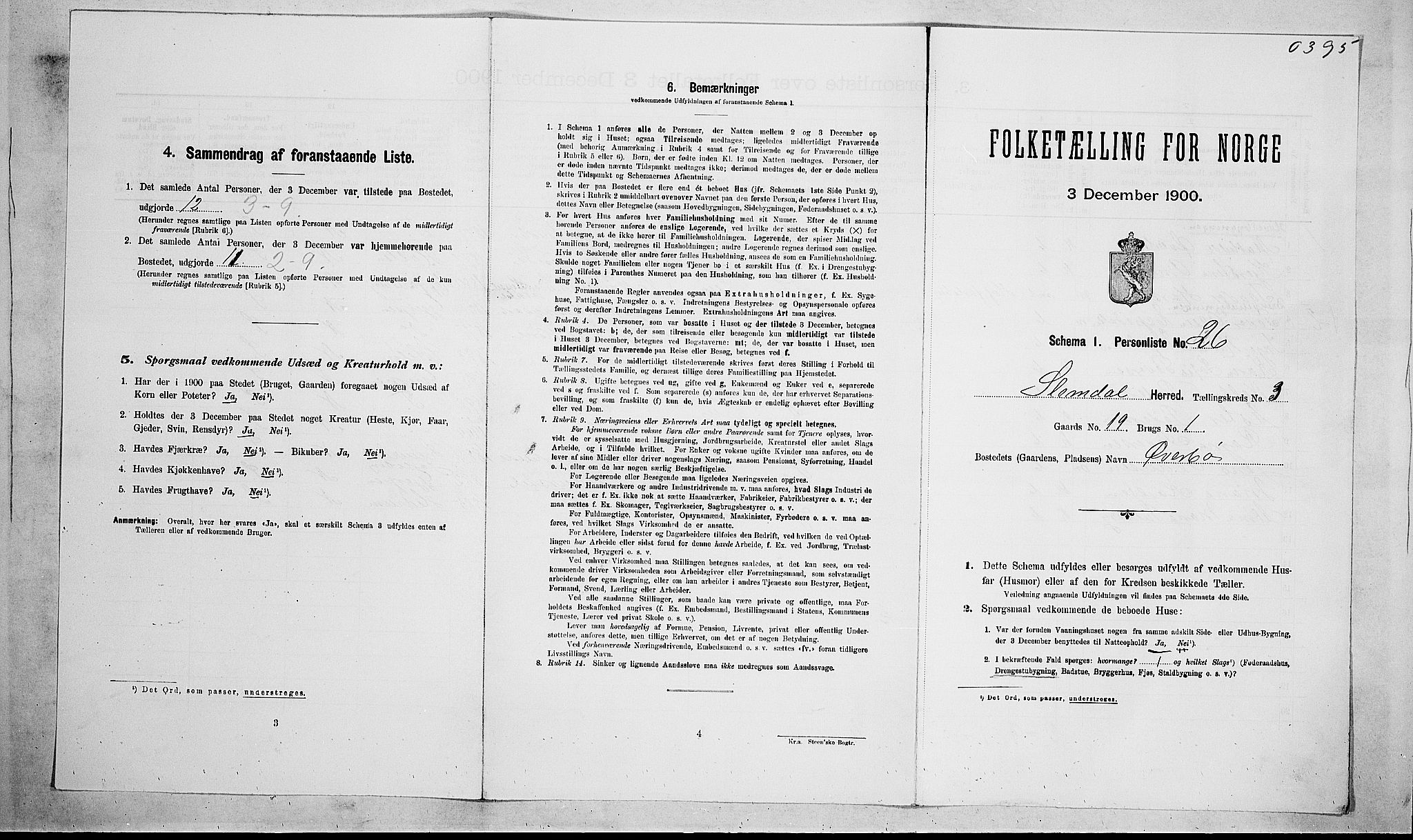 SAKO, Folketelling 1900 for 0811 Slemdal herred, 1900, s. 157