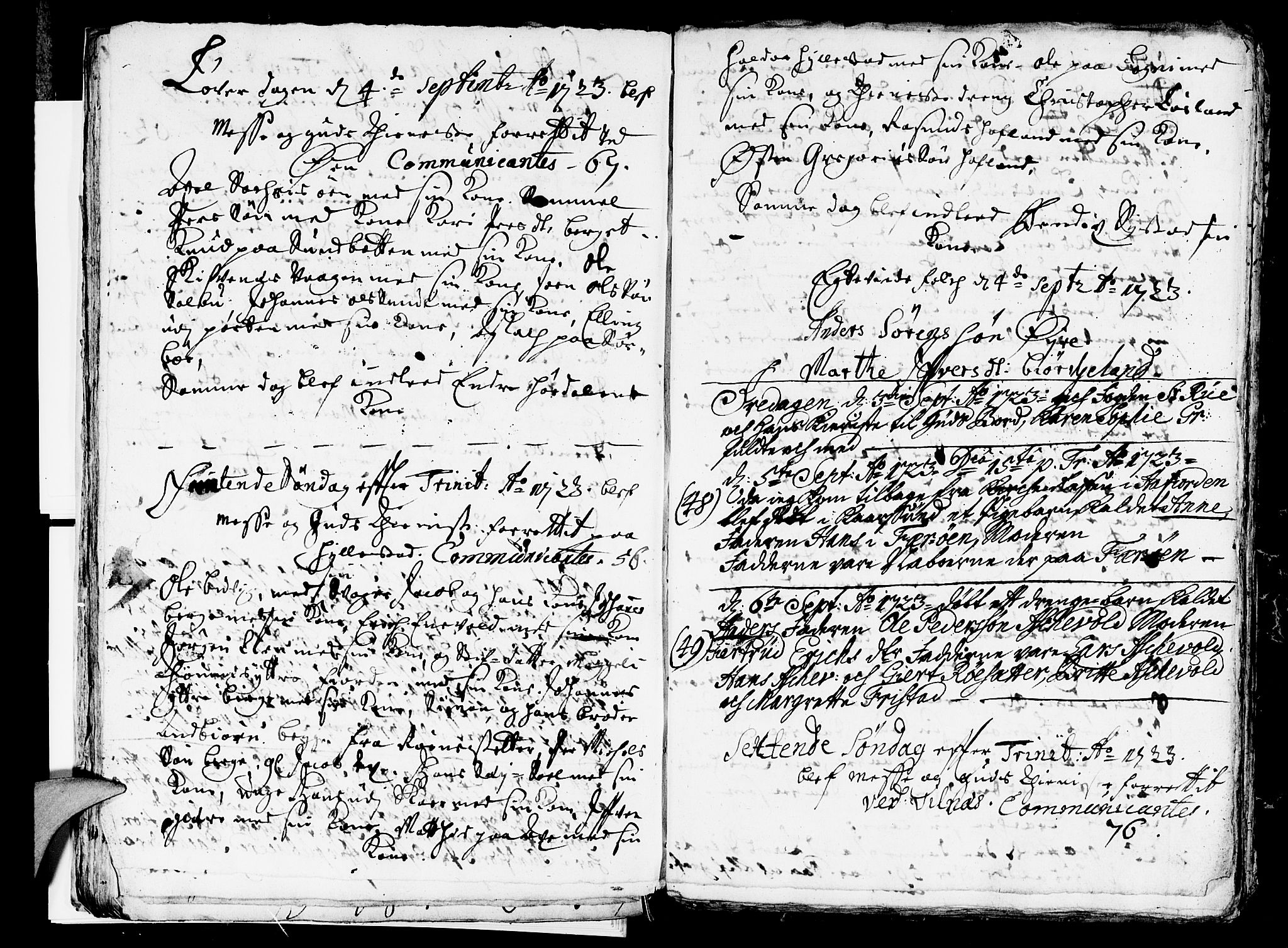 Askvoll sokneprestembete, AV/SAB-A-79501/H/Haa/Haaa/L0005: Ministerialbok nr. A 5, 1722-1733, s. 49