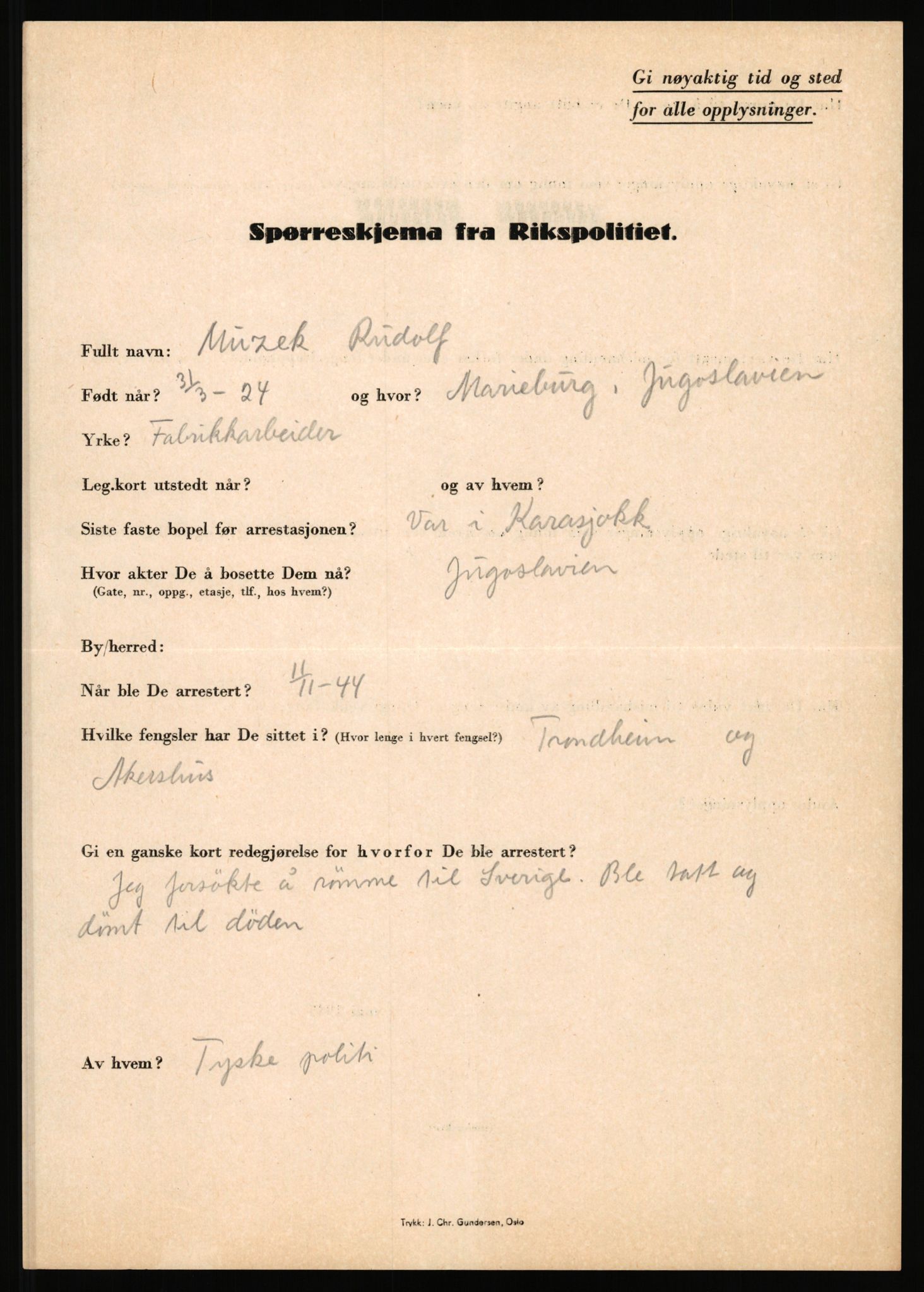 Rikspolitisjefen, AV/RA-S-1560/L/L0012: Mogensen, Øivind - Noraas, Lars, 1940-1945, s. 172