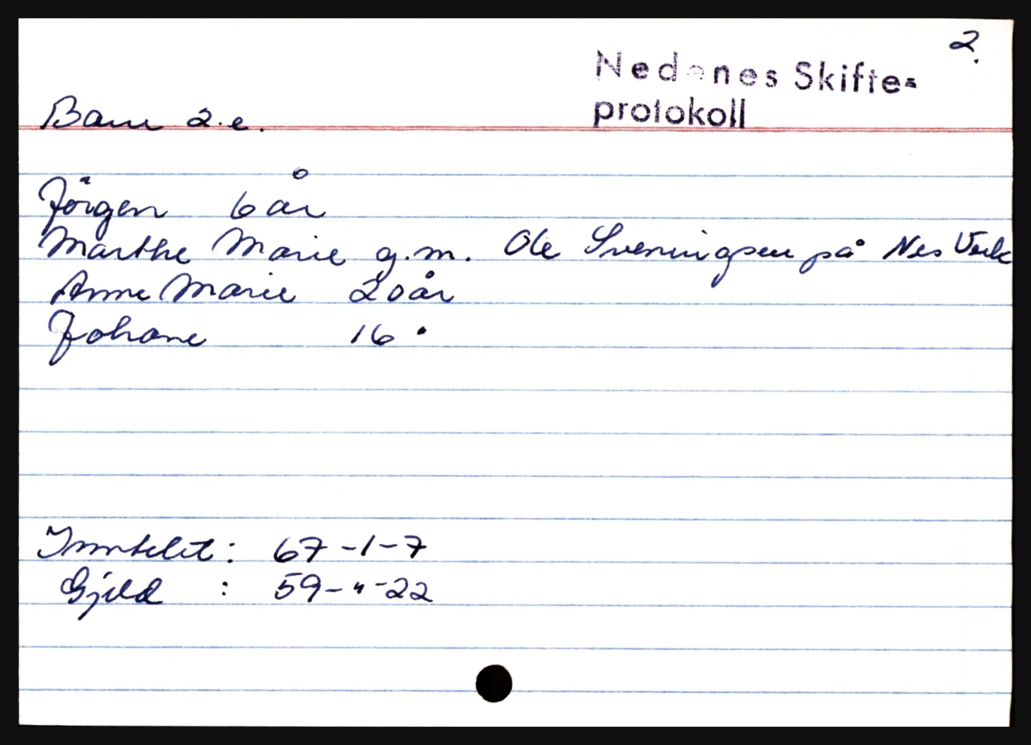Nedenes sorenskriveri før 1824, AV/SAK-1221-0007/H, s. 2017
