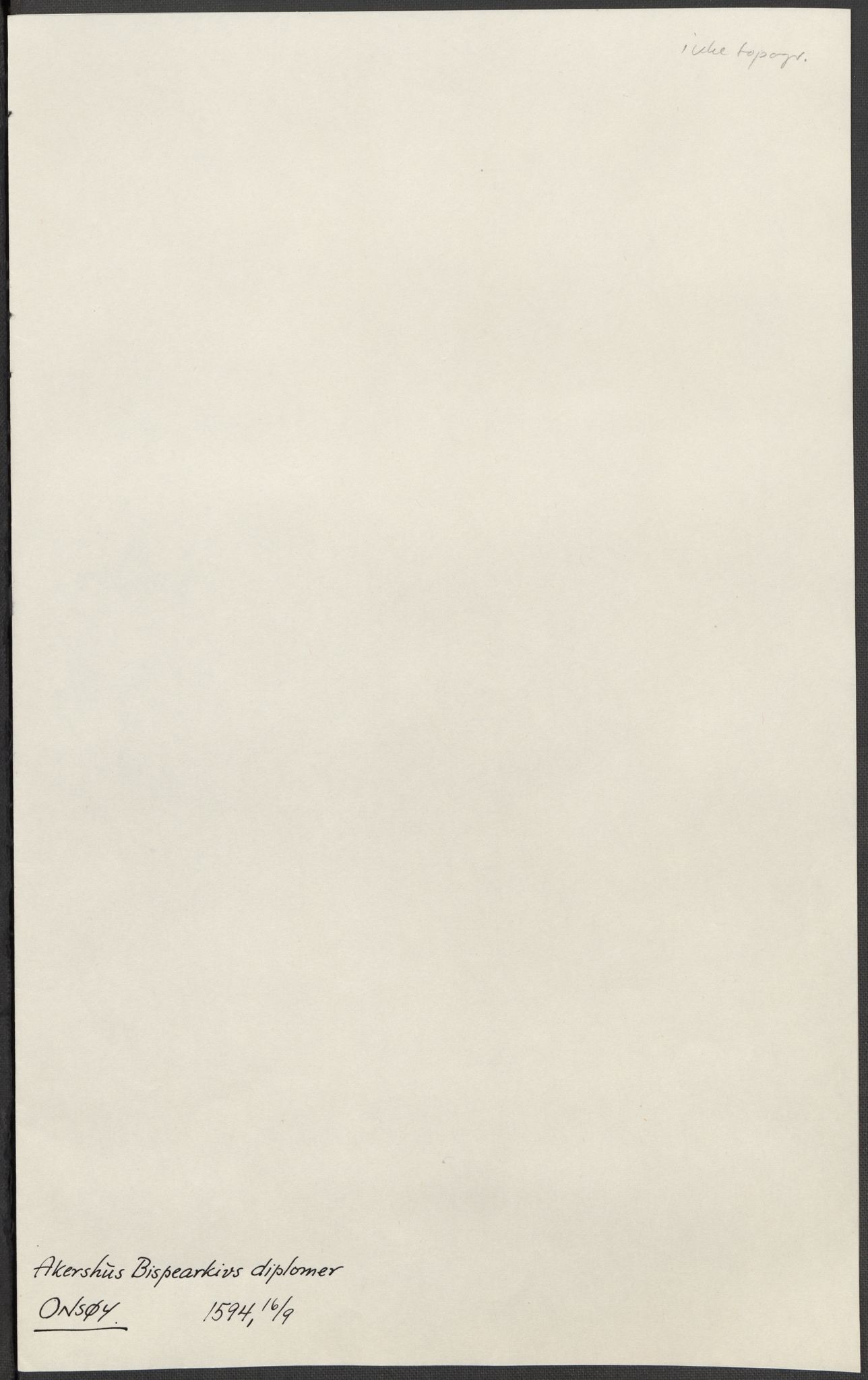 Riksarkivets diplomsamling, AV/RA-EA-5965/F15/L0003: Prestearkiv - Østfold, 1594-1700, s. 81