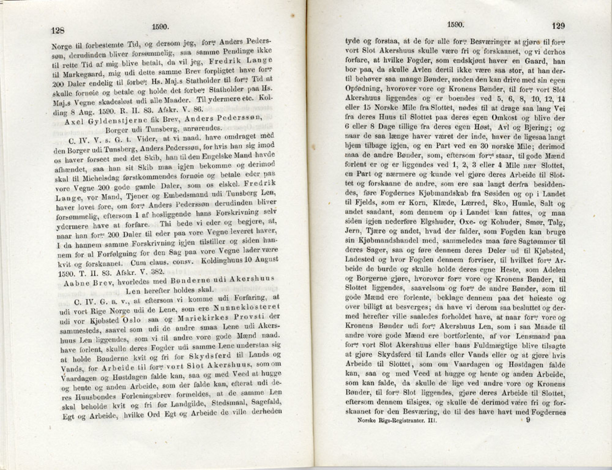 Publikasjoner utgitt av Det Norske Historiske Kildeskriftfond, PUBL/-/-/-: Norske Rigs-Registranter, bind 3, 1588-1602, s. 128-129