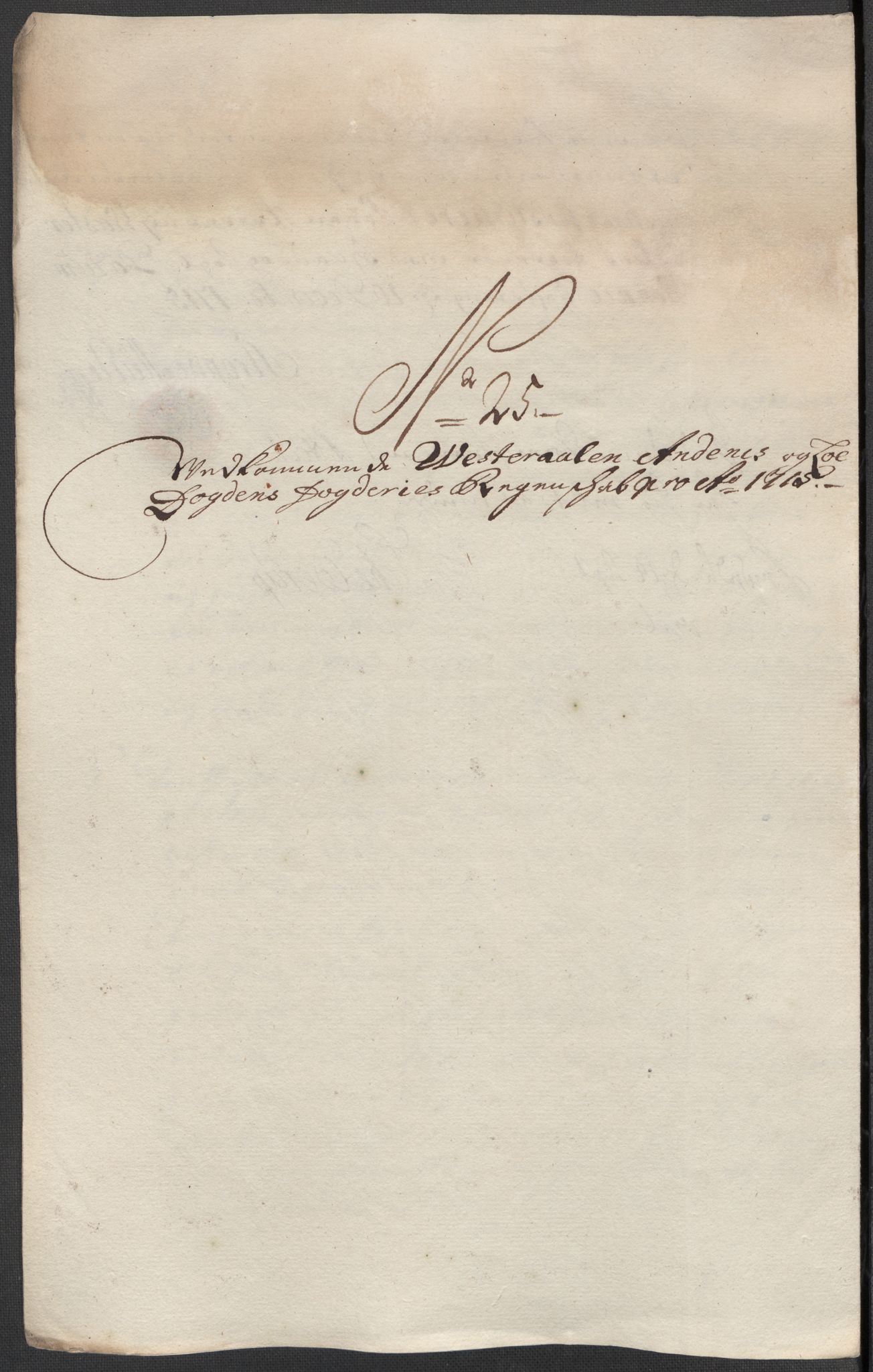 Rentekammeret inntil 1814, Reviderte regnskaper, Fogderegnskap, AV/RA-EA-4092/R67/L4681: Fogderegnskap Vesterålen, Andenes og Lofoten, 1715, s. 173