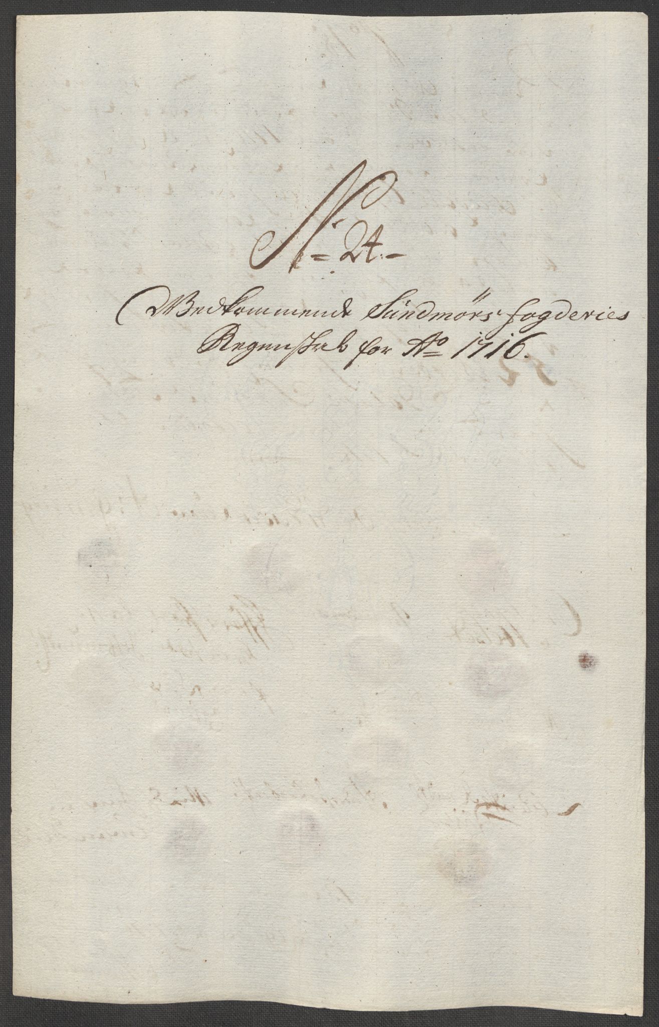 Rentekammeret inntil 1814, Reviderte regnskaper, Fogderegnskap, RA/EA-4092/R54/L3568: Fogderegnskap Sunnmøre, 1716, s. 130