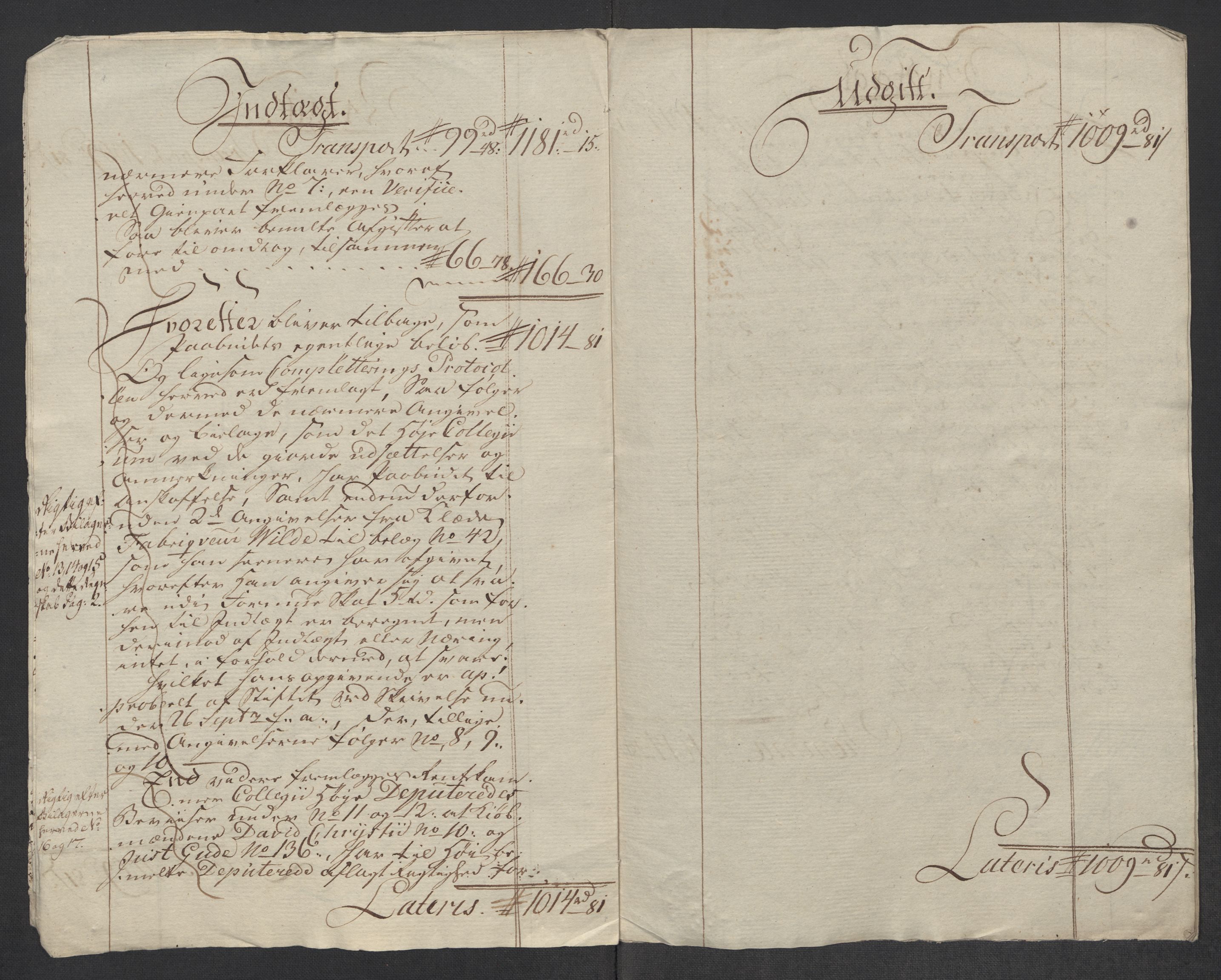 Rentekammeret inntil 1814, Reviderte regnskaper, Mindre regnskaper, AV/RA-EA-4068/Rf/Rfe/L0024: Modum Blåfarvevverk, Molde, Moss, 1789, s. 335