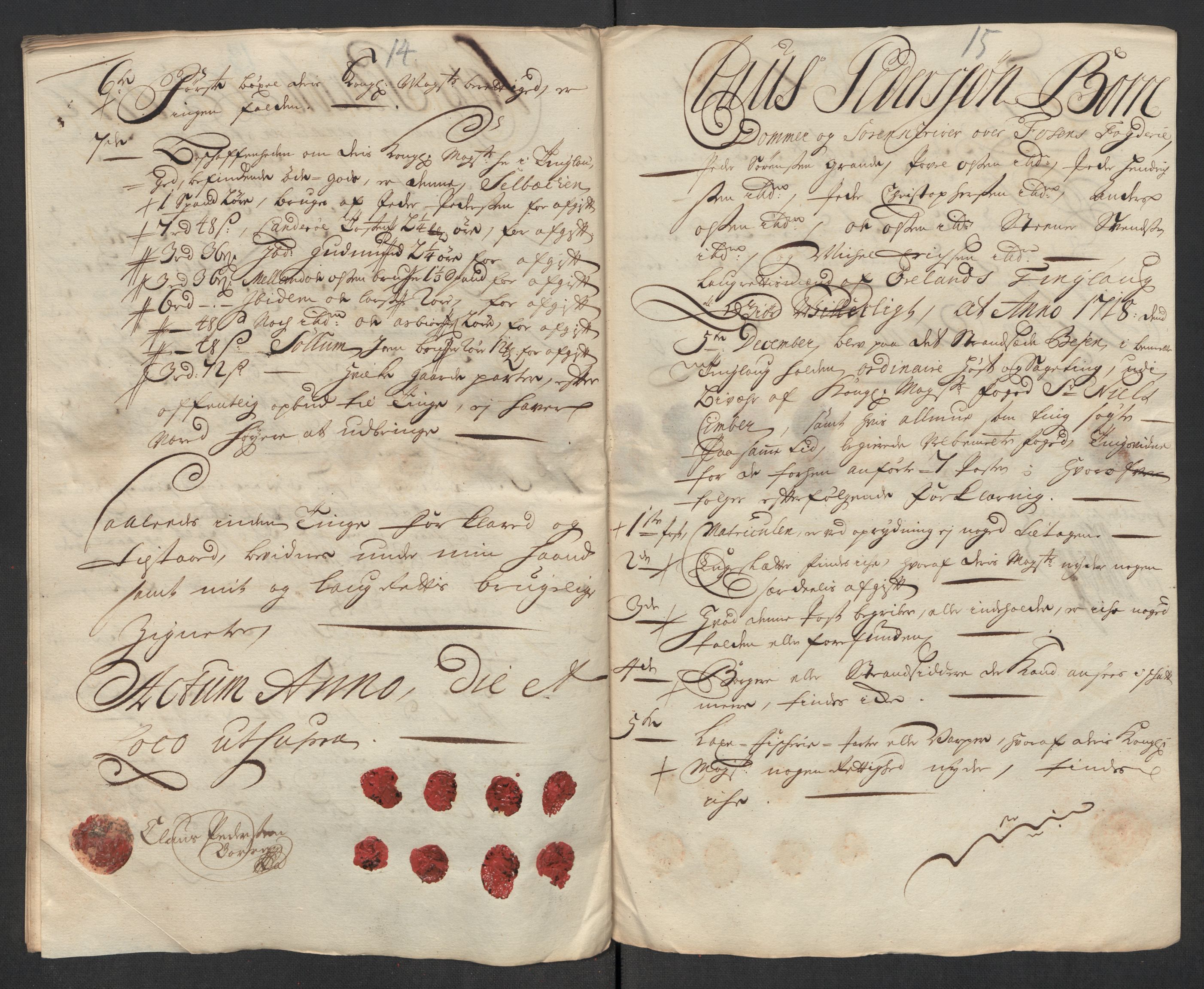 Rentekammeret inntil 1814, Reviderte regnskaper, Fogderegnskap, RA/EA-4092/R57/L3866: Fogderegnskap Fosen, 1718, s. 99