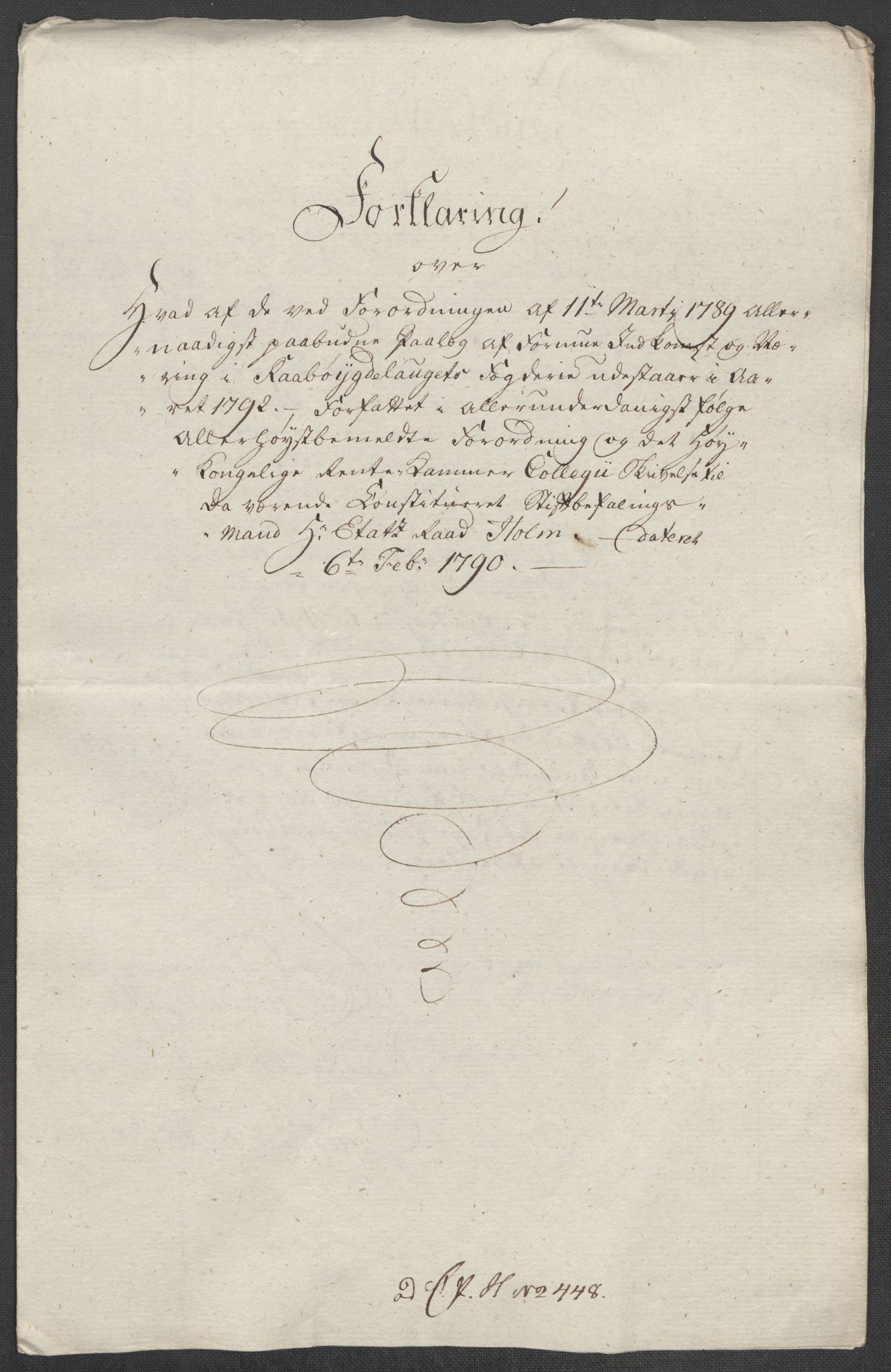 Rentekammeret inntil 1814, Reviderte regnskaper, Mindre regnskaper, AV/RA-EA-4068/Rf/Rfe/L0040: Ryfylke fogderi, Råbyggelaget fogderi, Salten fogderi, 1789, s. 203