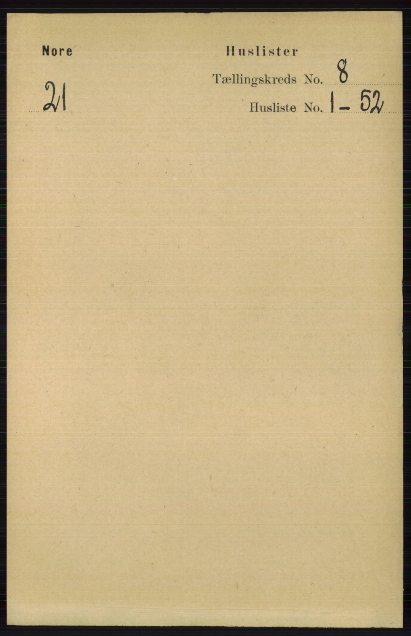 RA, Folketelling 1891 for 0633 Nore herred, 1891, s. 2790