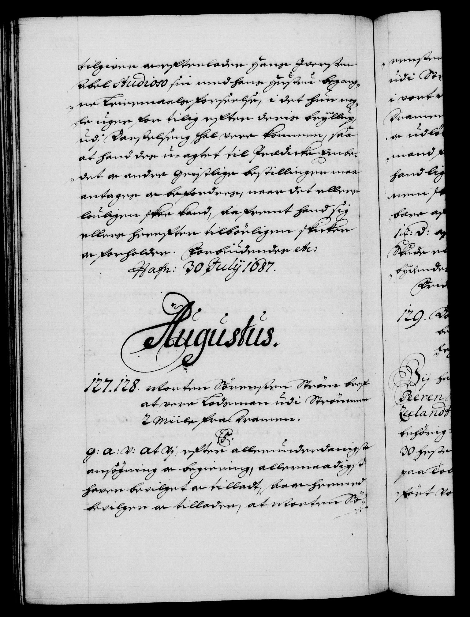 Danske Kanselli 1572-1799, RA/EA-3023/F/Fc/Fca/Fcaa/L0014: Norske registre (mikrofilm), 1685-1687, s. 527b