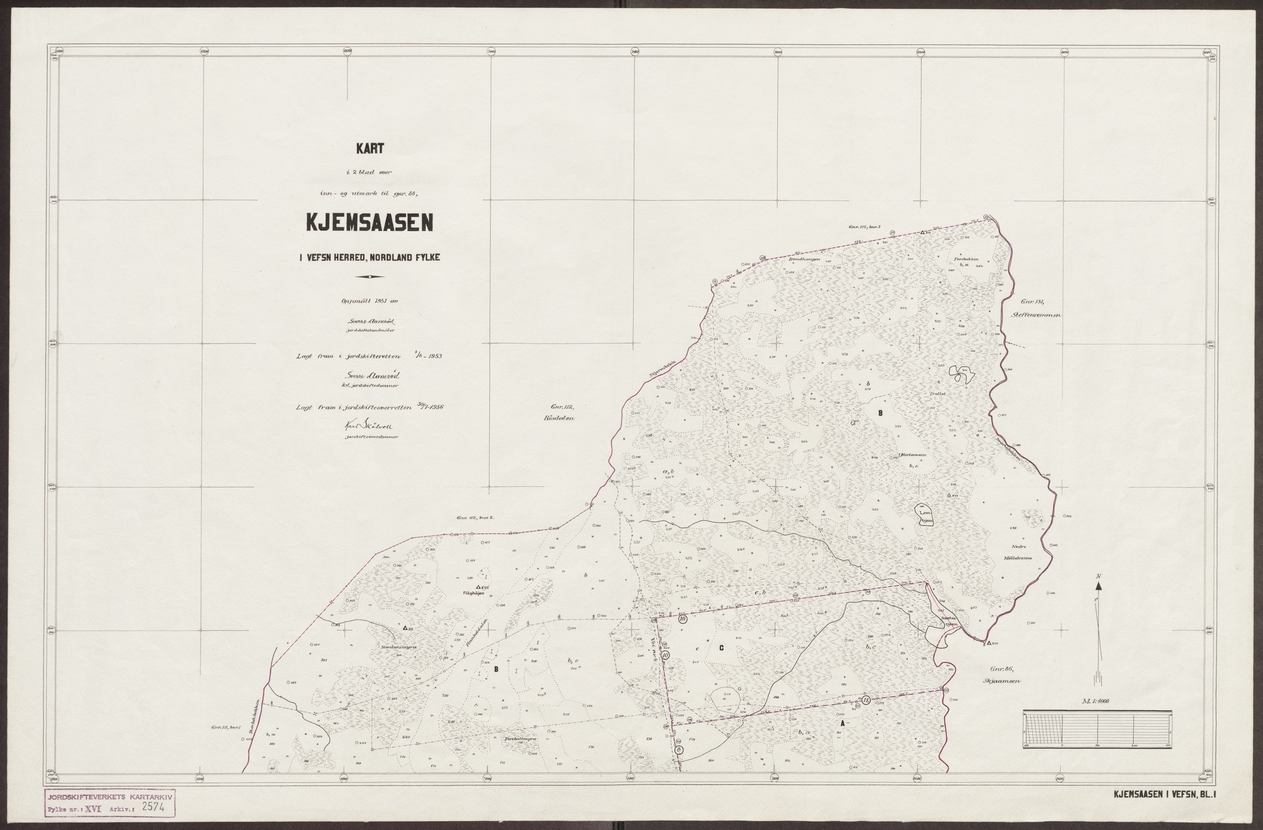 Jordskifteverkets kartarkiv, RA/S-3929/T, 1859-1988, s. 3288
