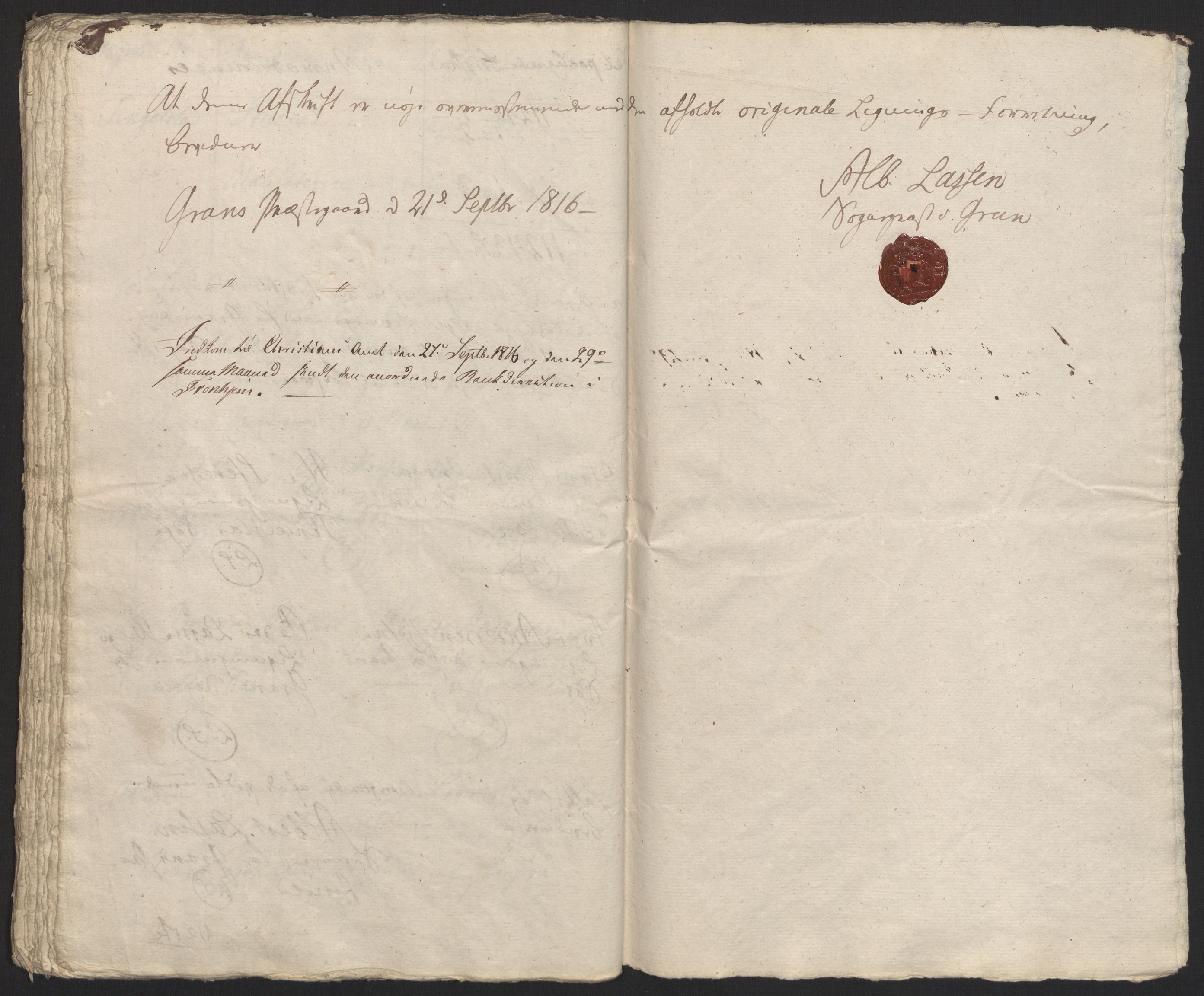 Sølvskatten 1816, NOBA/SOLVSKATTEN/A/L0014: Bind 15: Hadeland og Land fogderi, 1816, s. 43