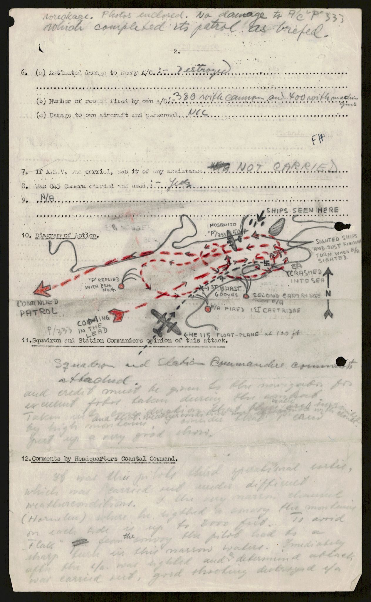 Forsvaret, 333 Skvadron, AV/RA-RAFA-2003/1/Da/L0041: Combat, Crash and and Circumstantial Reports , 1943-1945, s. 410