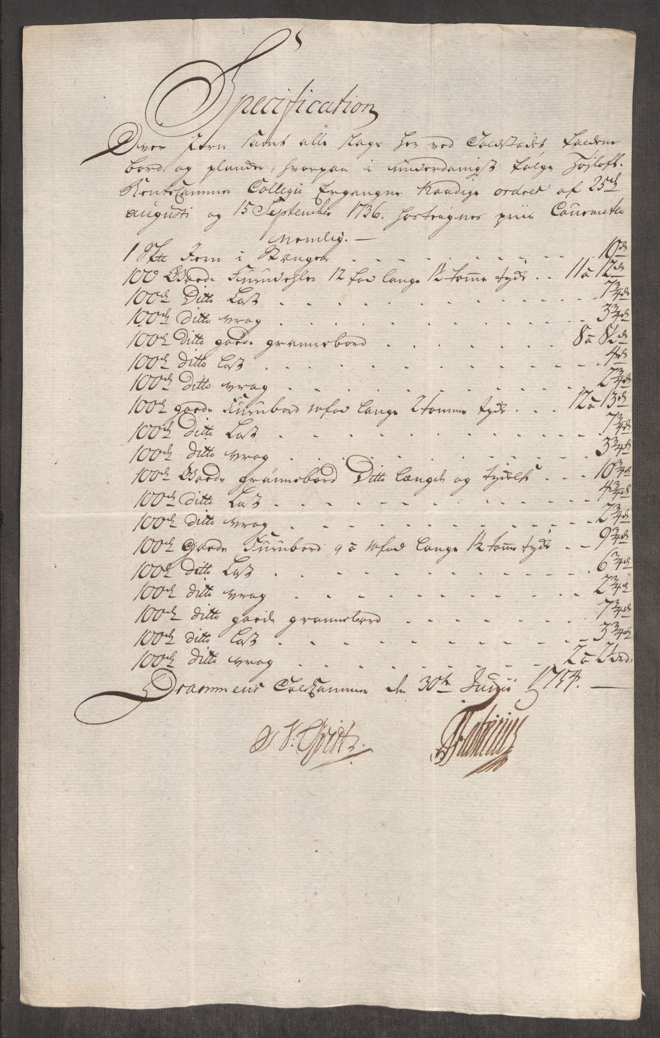 Rentekammeret inntil 1814, Realistisk ordnet avdeling, AV/RA-EA-4070/Oe/L0005: [Ø1]: Priskuranter, 1753-1757, s. 226