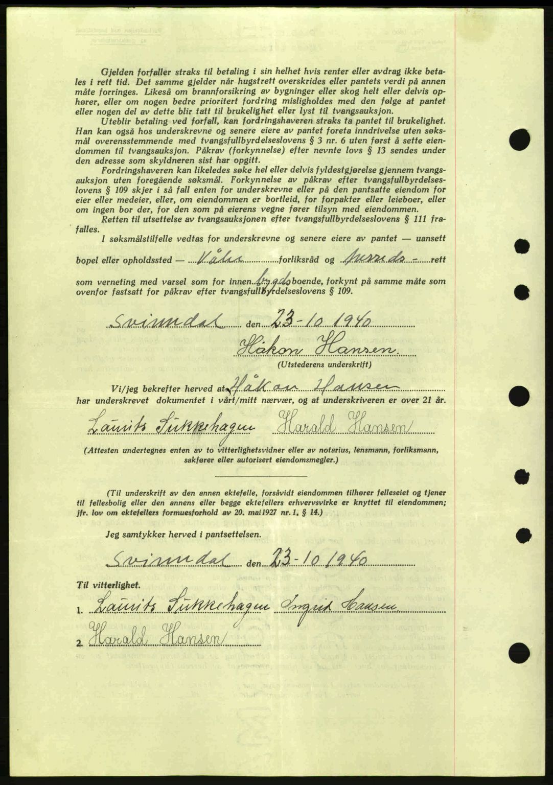 Moss sorenskriveri, SAO/A-10168: Pantebok nr. B10, 1940-1941, Dagboknr: 1691/1940
