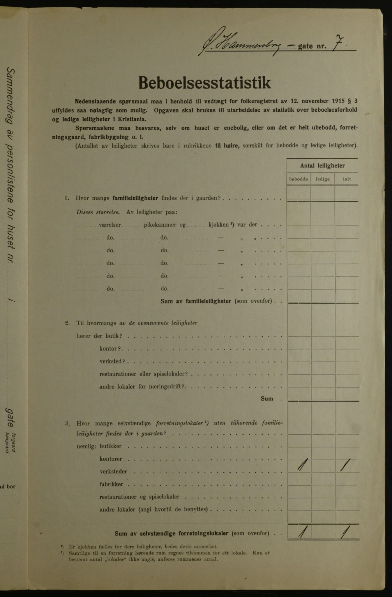 OBA, Kommunal folketelling 1.12.1923 for Kristiania, 1923, s. 143134