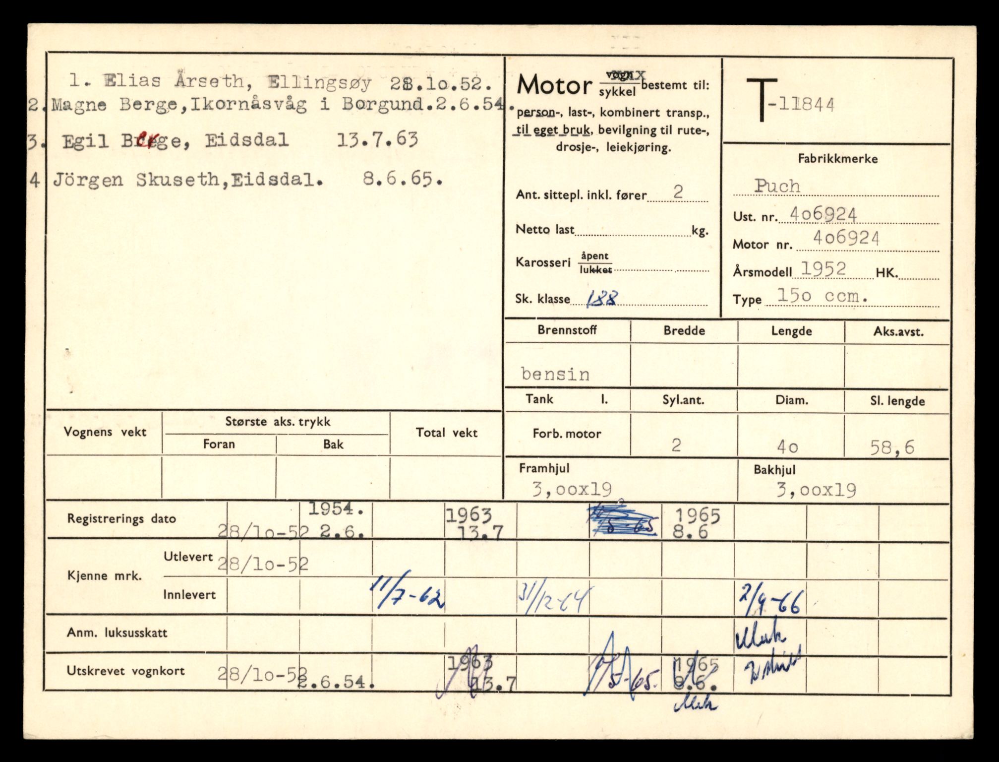Møre og Romsdal vegkontor - Ålesund trafikkstasjon, AV/SAT-A-4099/F/Fe/L0031: Registreringskort for kjøretøy T 11800 - T 11996, 1927-1998, s. 823