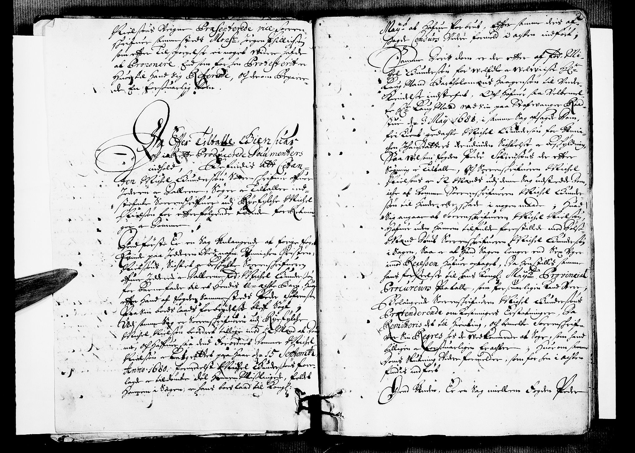Ryfylke tingrett, AV/SAST-A-100055/001/I/IB/IBBa/L0022: Tingbok, Karmsund og Hesby, 1685, s. 1b-2a