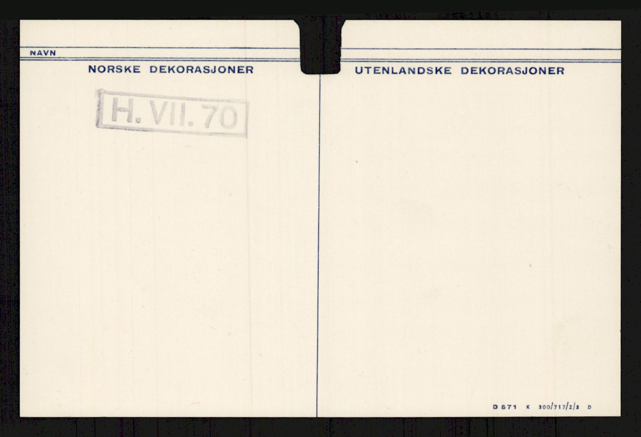 Forsvaret, Krigsdekorasjonskanselliet, RA/RAFA-5156/G/Ga/Gaa/L0004: Svahn - Aarvik, 1944-1956