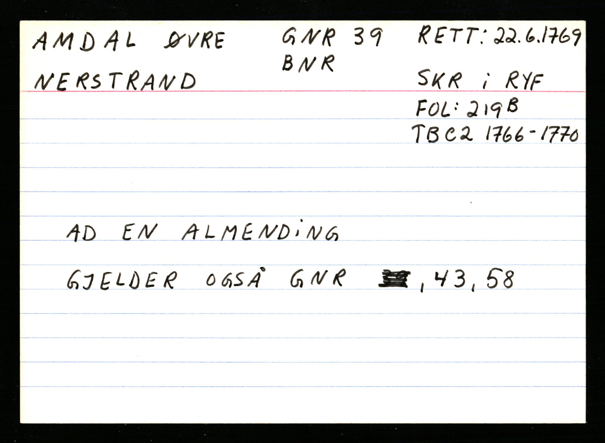 Statsarkivet i Stavanger, AV/SAST-A-101971/03/Y/Ym/L0001: Åstedskort sortert etter gårdsnavn: Abeland - Arnøen store, 1600-1950, s. 419