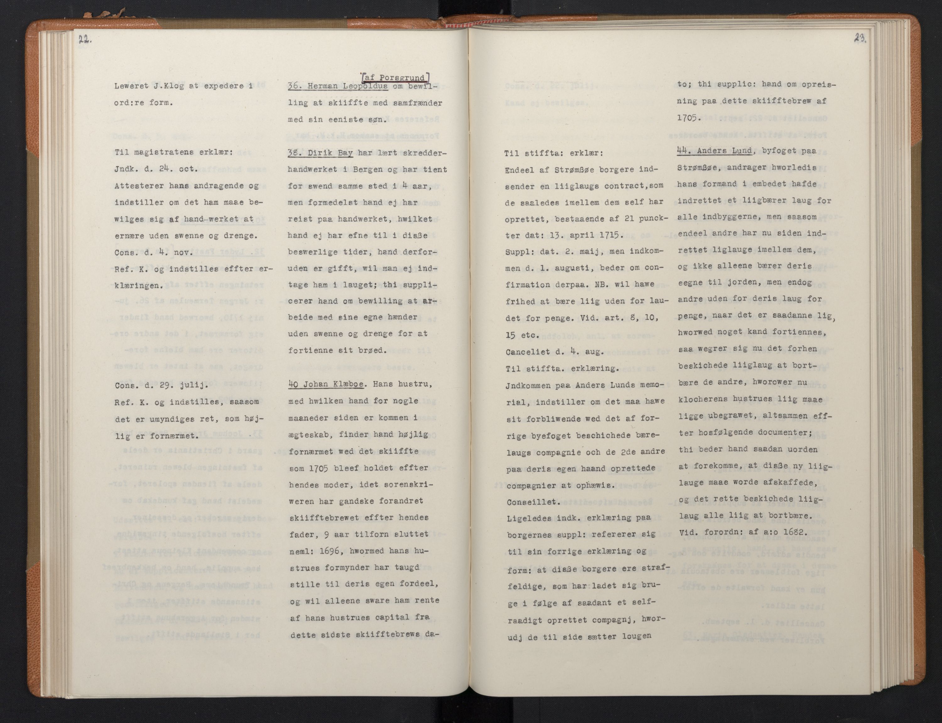 Avskriftsamlingen, RA/EA-4022/F/Fa/L0081: Supplikker, 1716-1717, s. 72