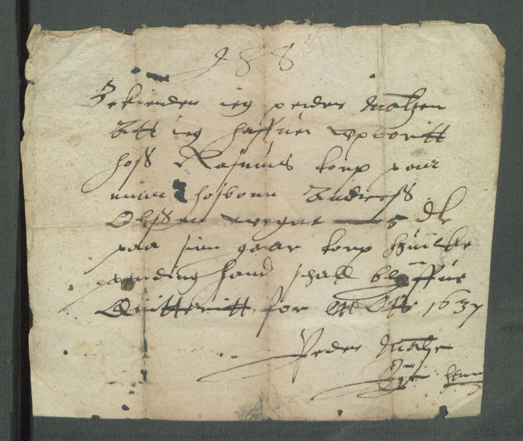 Riksarkivets diplomsamling, AV/RA-EA-5965/F02/L0150: Dokumenter, 1637, s. 81