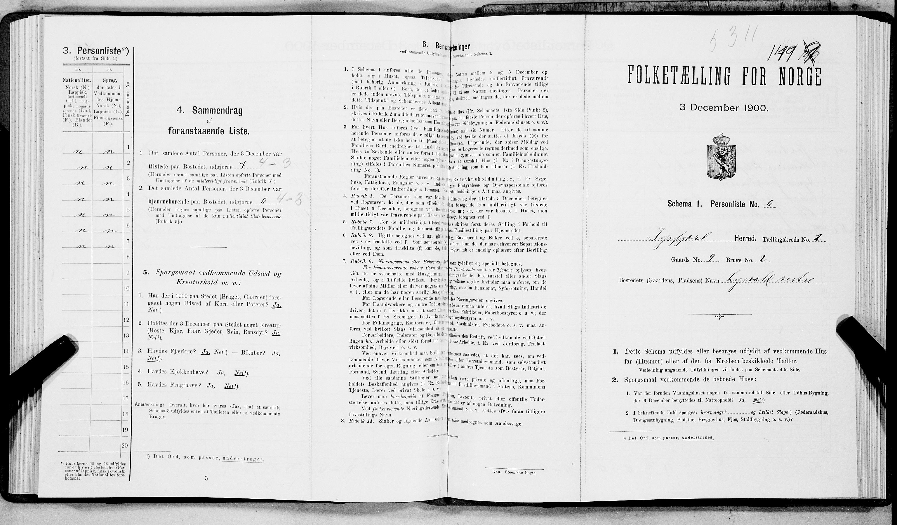 SAT, Folketelling 1900 for 1850 Tysfjord herred, 1900, s. 162