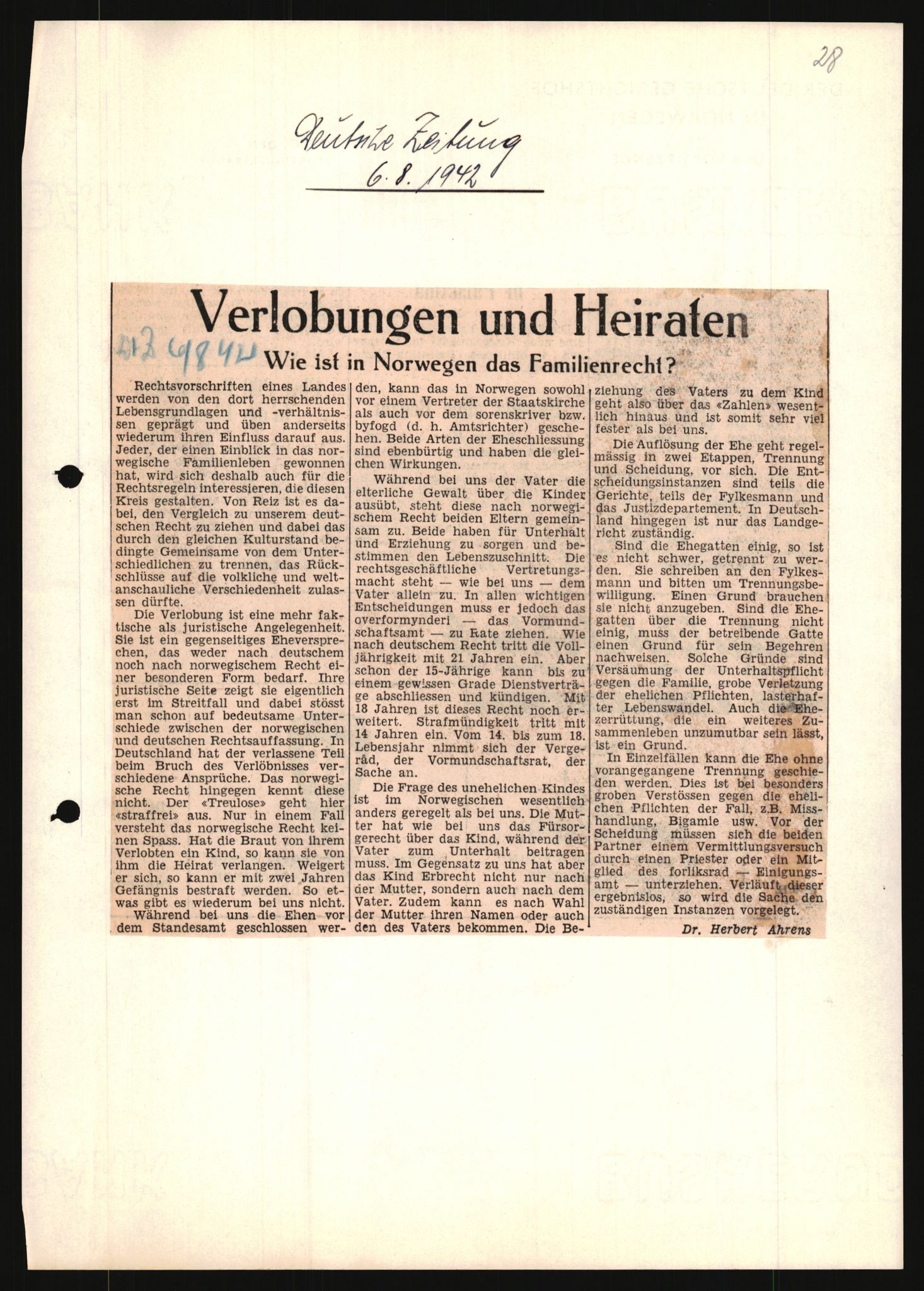 Forsvarets Overkommando. 2 kontor. Arkiv 11.4. Spredte tyske arkivsaker, AV/RA-RAFA-7031/D/Dar/Darb/L0013: Reichskommissariat - Hauptabteilung Vervaltung, 1917-1942, s. 1612