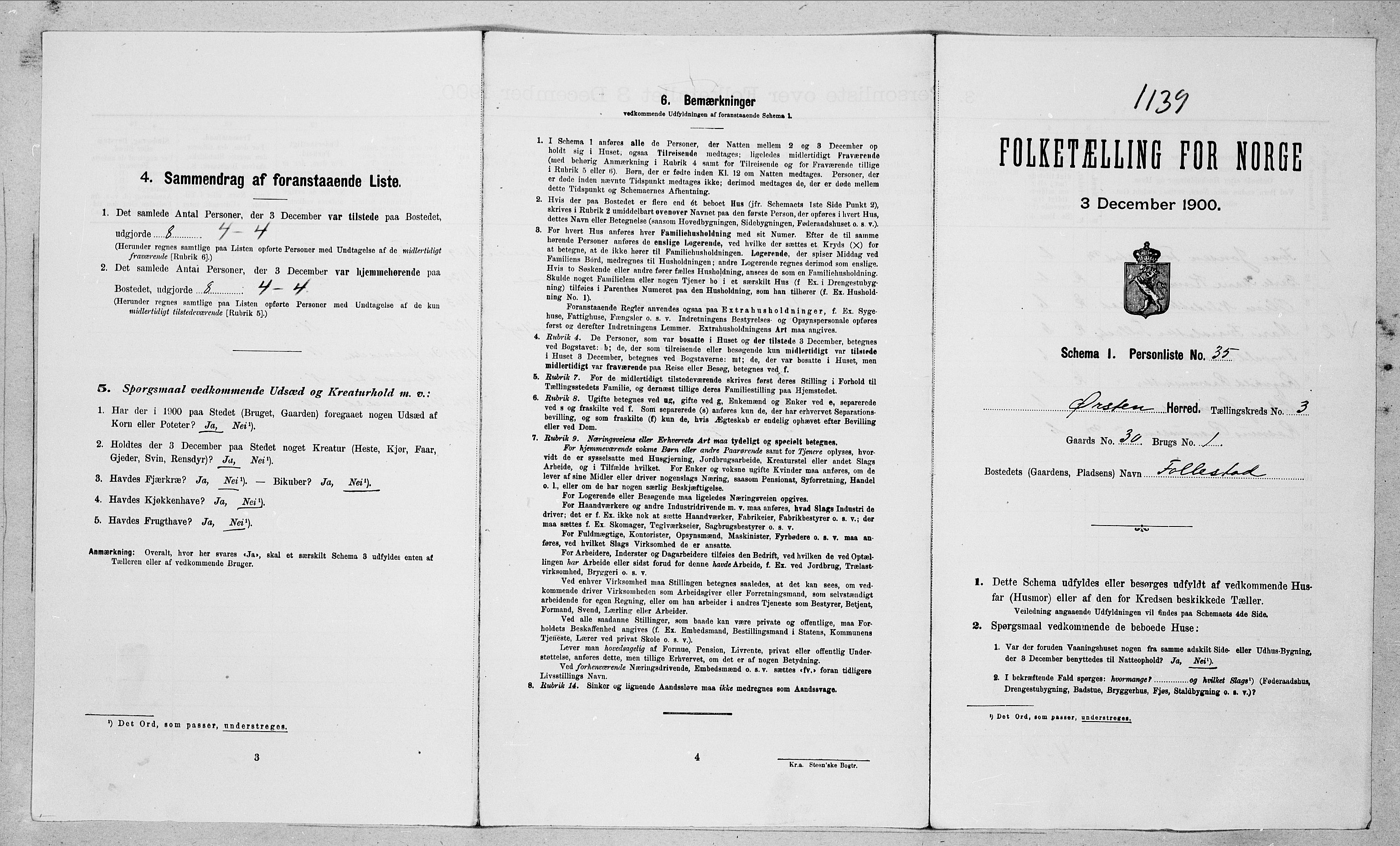 SAT, Folketelling 1900 for 1520 Ørsta herred, 1900, s. 432