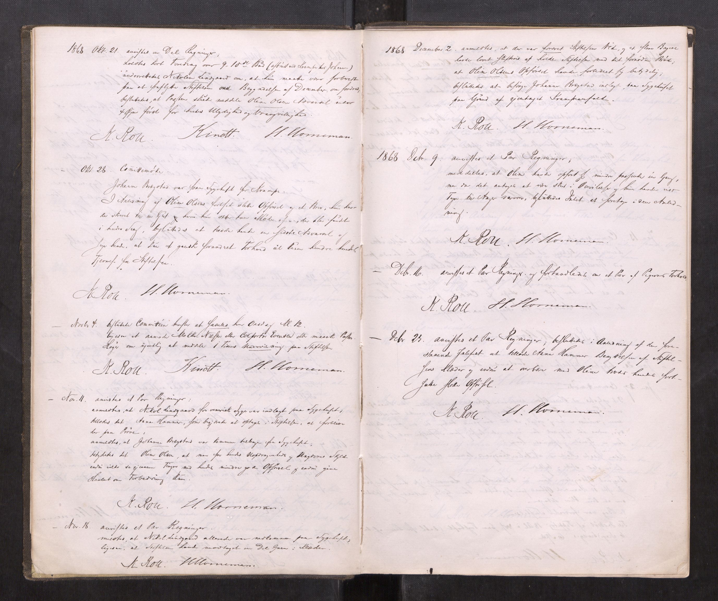 Kvindehjemmet i Trondhjem - Magdalenastiftelsen, AV/SAT-PA-0323/F/L0001: Forhandlingsprotokoll for Komitèen for den indre Missions Magdalenastiftelse, 1886-1902