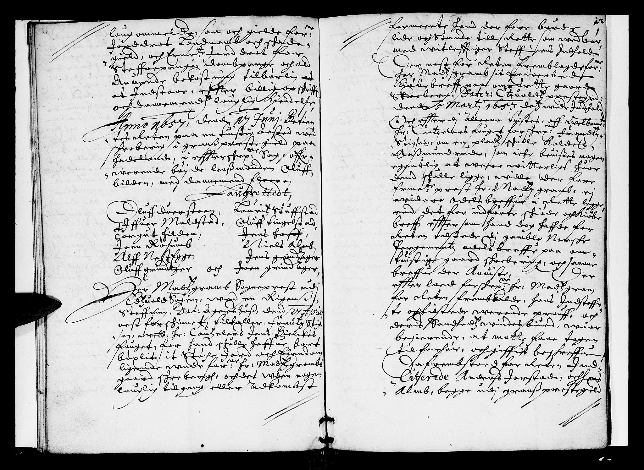 Hadeland, Land og Valdres sorenskriveri, AV/SAH-TING-028/G/Gb/L0005: Tingbok, 1657-1658, s. 11b-12a