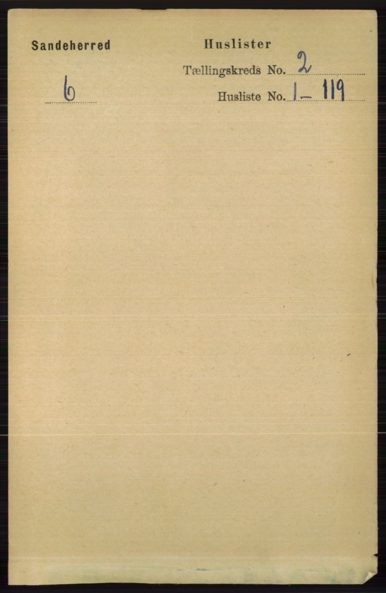 RA, Folketelling 1891 for 0724 Sandeherred herred, 1891, s. 864