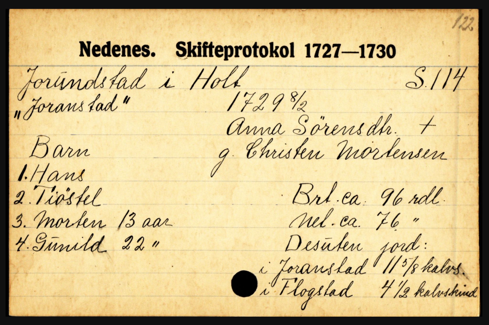 Nedenes sorenskriveri før 1824, AV/SAK-1221-0007/H, s. 14265