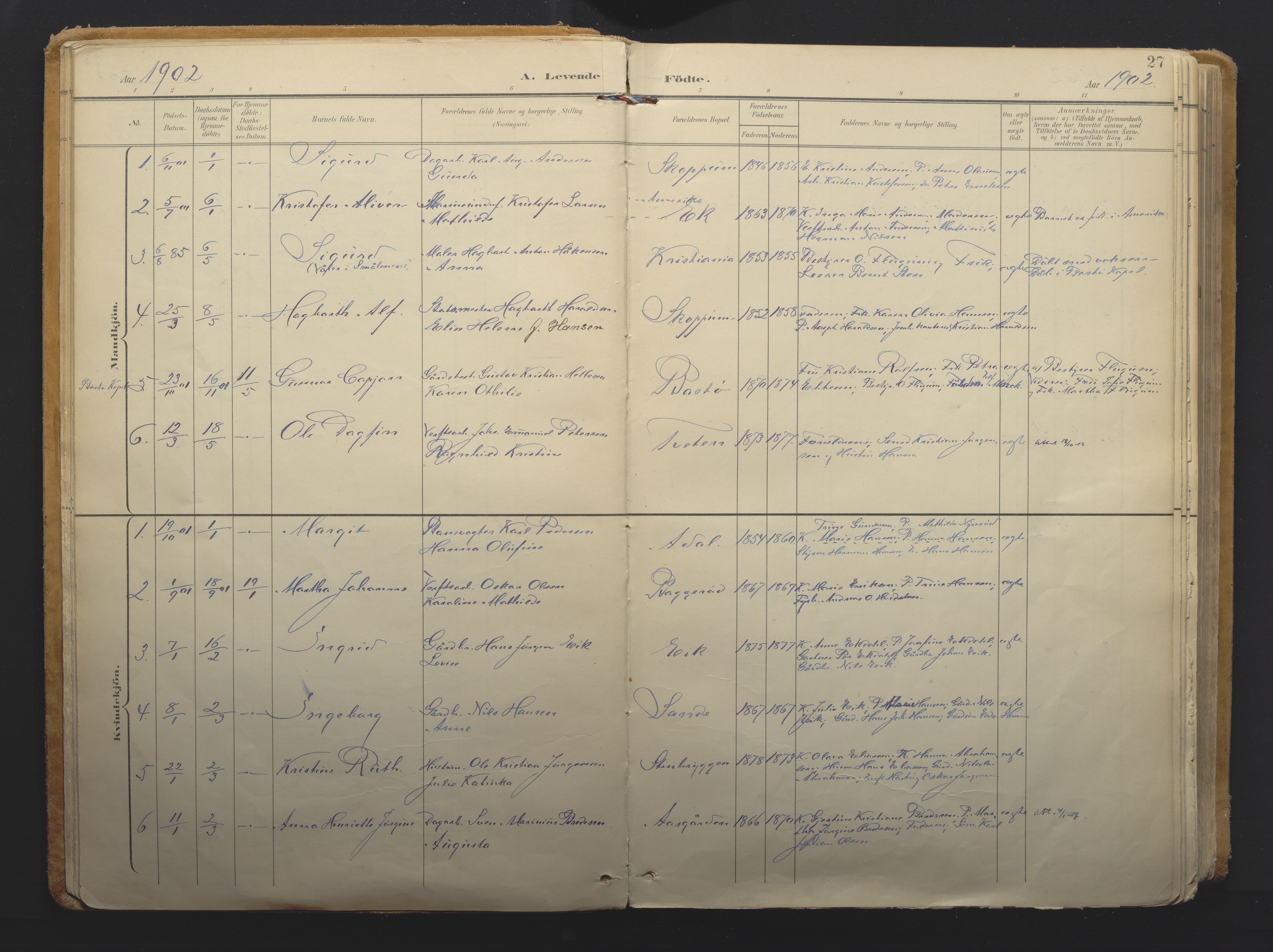 Borre kirkebøker, SAKO/A-338/F/Fa/L0011: Ministerialbok nr. I 11, 1897-1921, s. 27