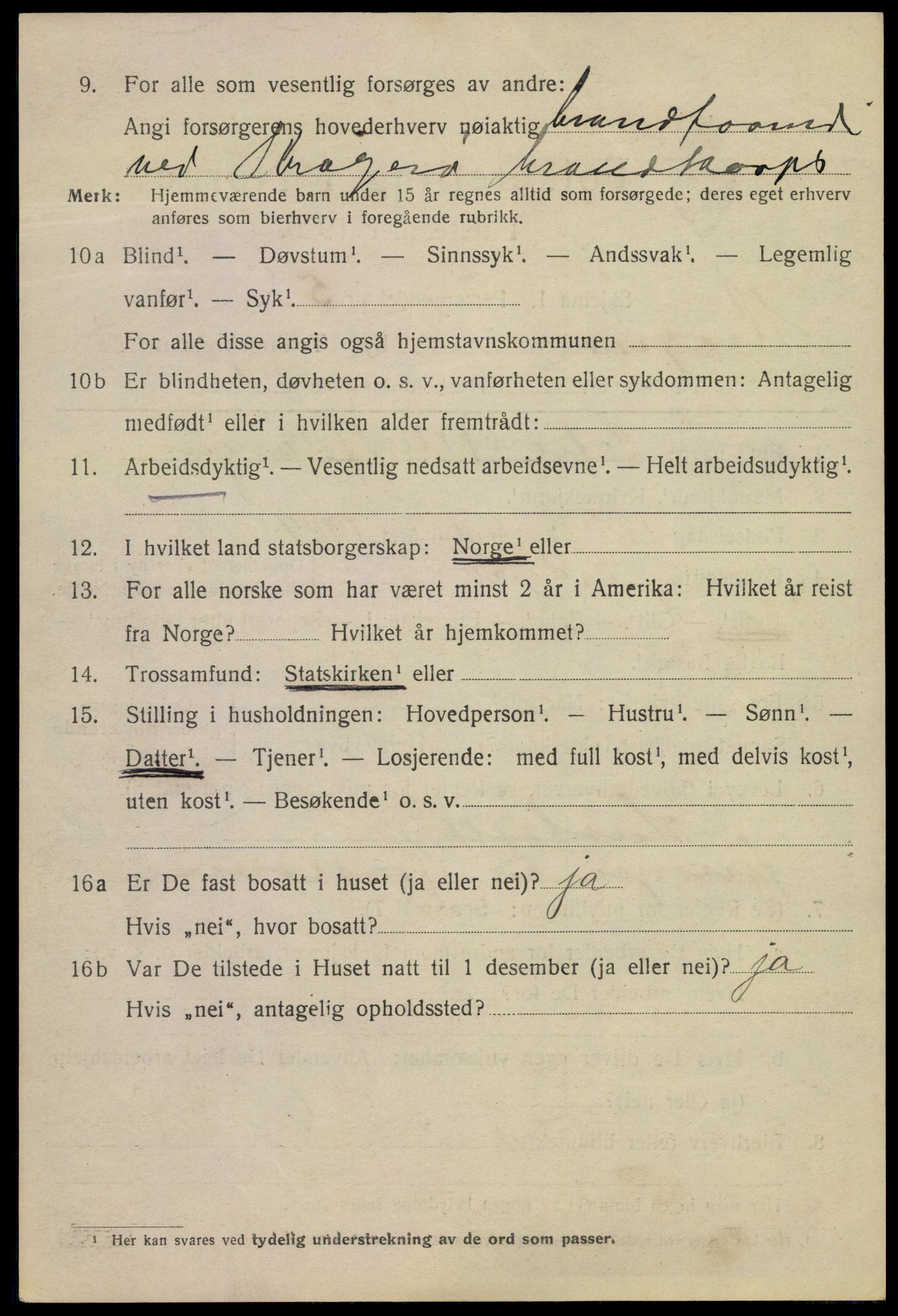 SAKO, Folketelling 1920 for 0801 Kragerø kjøpstad, 1920, s. 5458