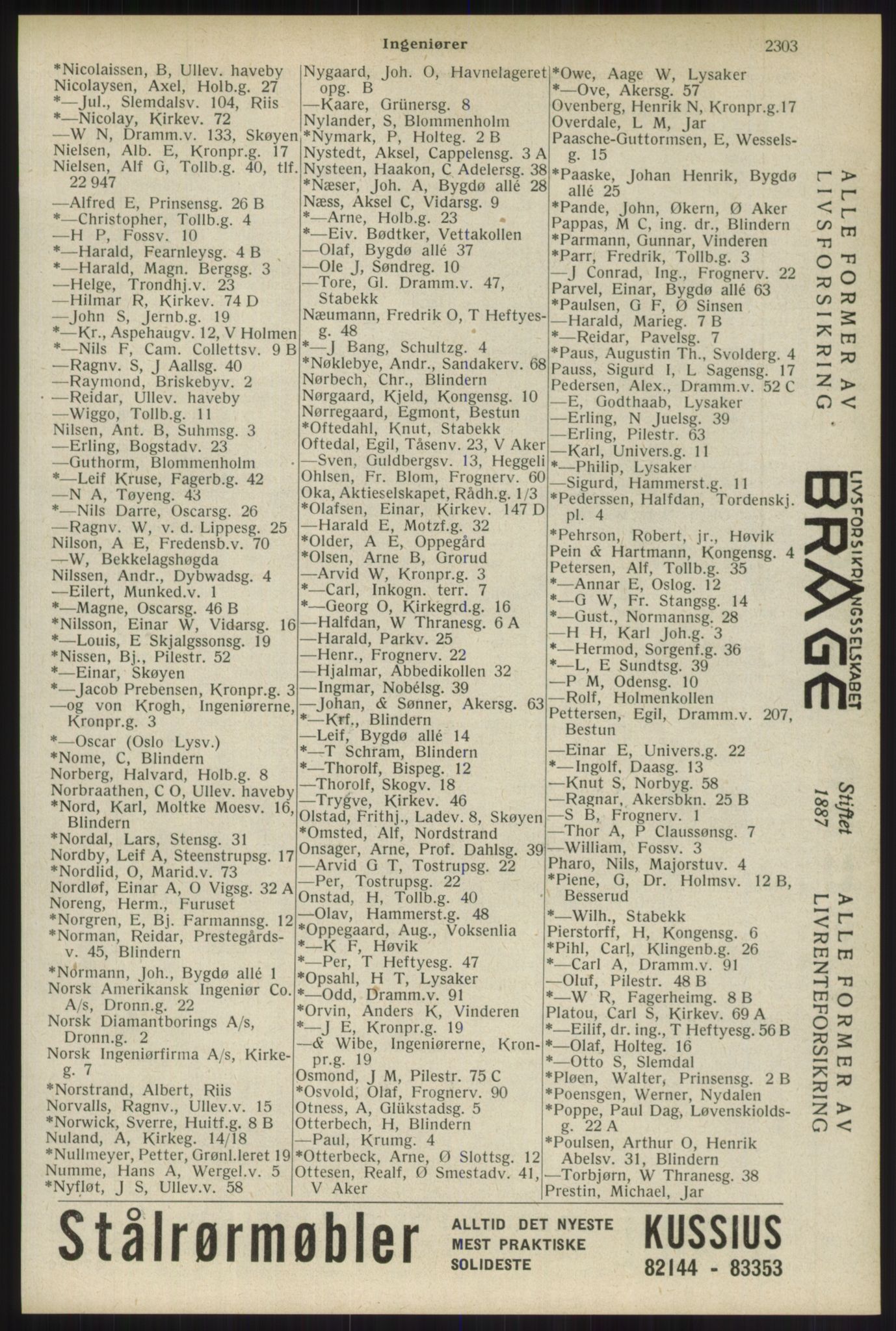 Kristiania/Oslo adressebok, PUBL/-, 1934, s. 2303