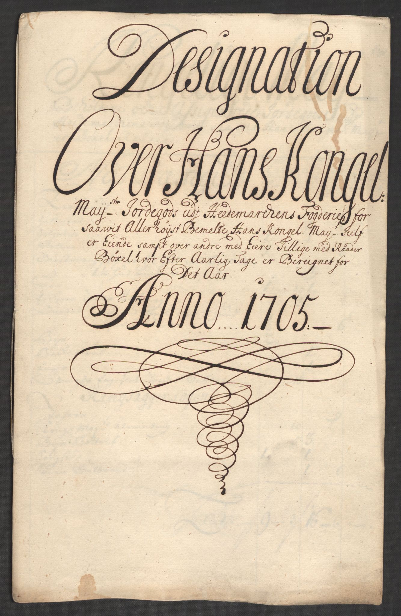 Rentekammeret inntil 1814, Reviderte regnskaper, Fogderegnskap, RA/EA-4092/R16/L1042: Fogderegnskap Hedmark, 1705, s. 35