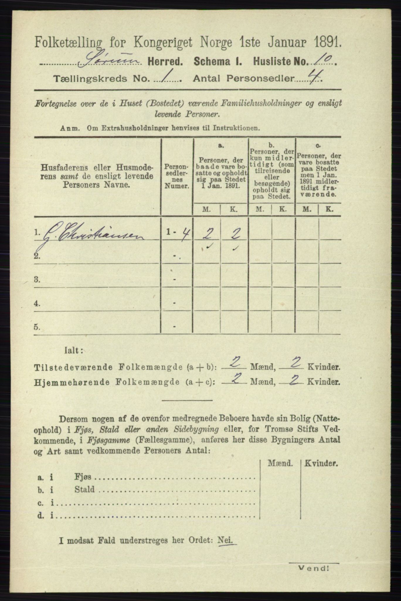 RA, Folketelling 1891 for 0226 Sørum herred, 1891, s. 29