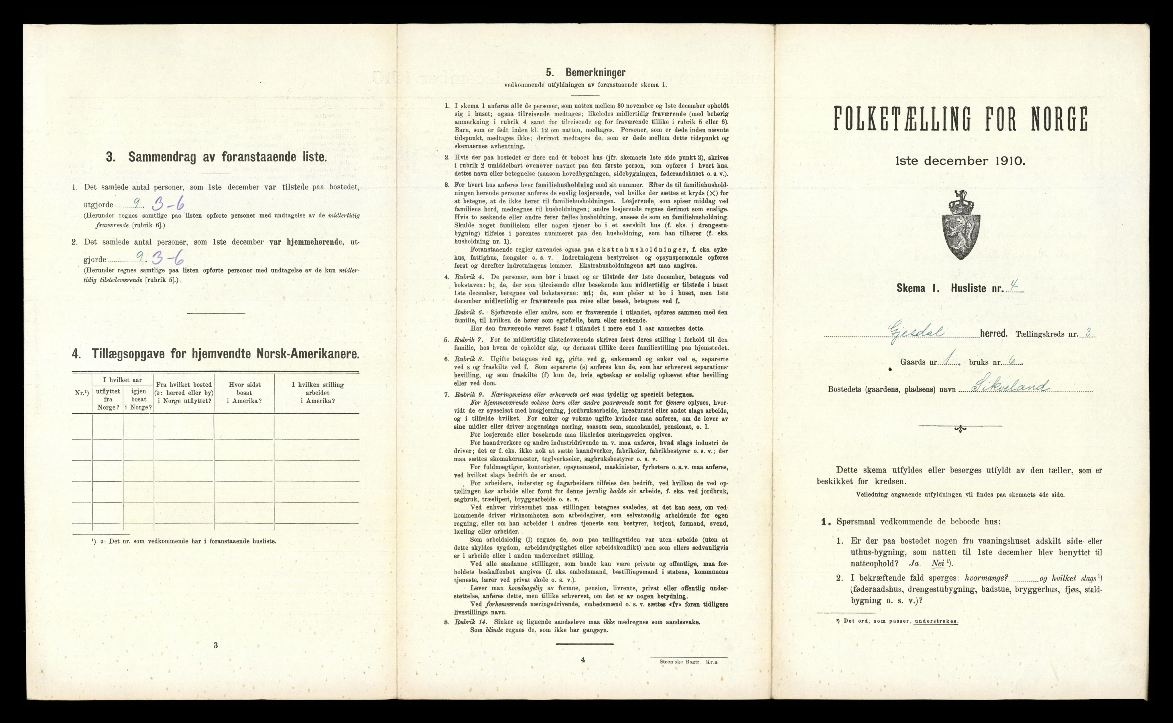 RA, Folketelling 1910 for 1122 Gjesdal herred, 1910, s. 322