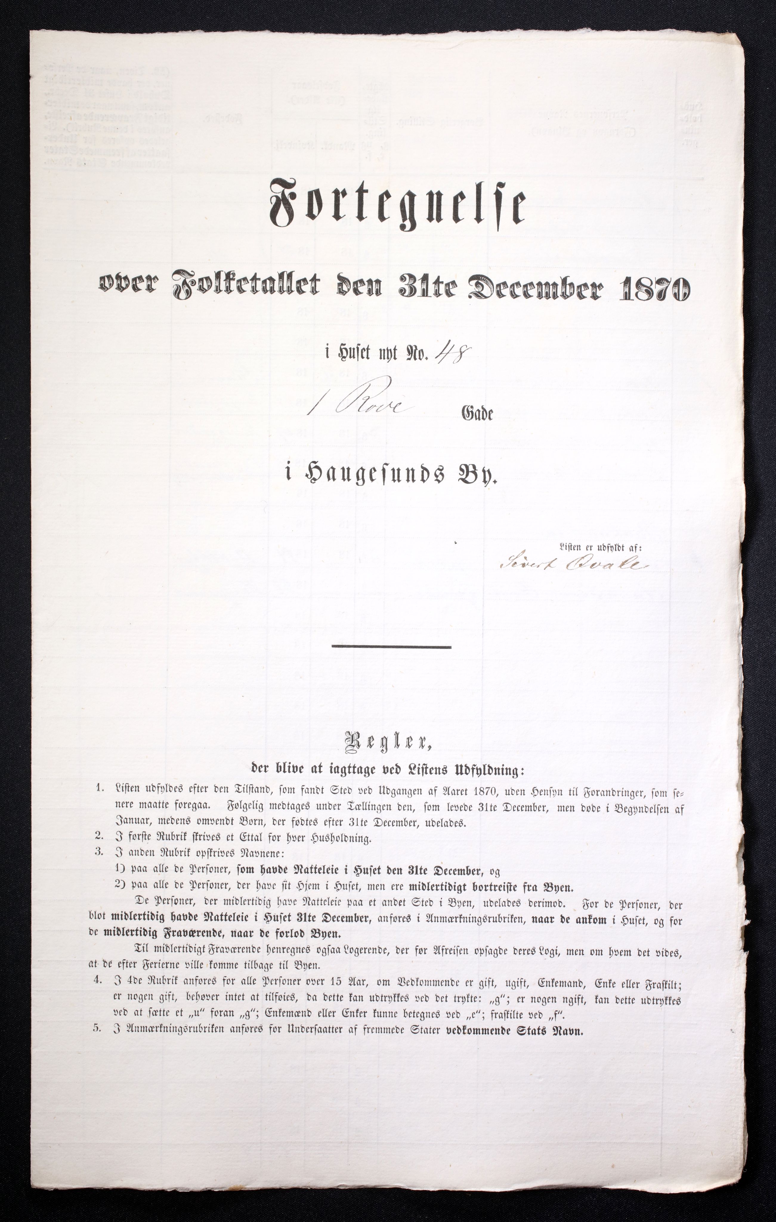 RA, Folketelling 1870 for 1106 Haugesund kjøpstad, 1870, s. 68