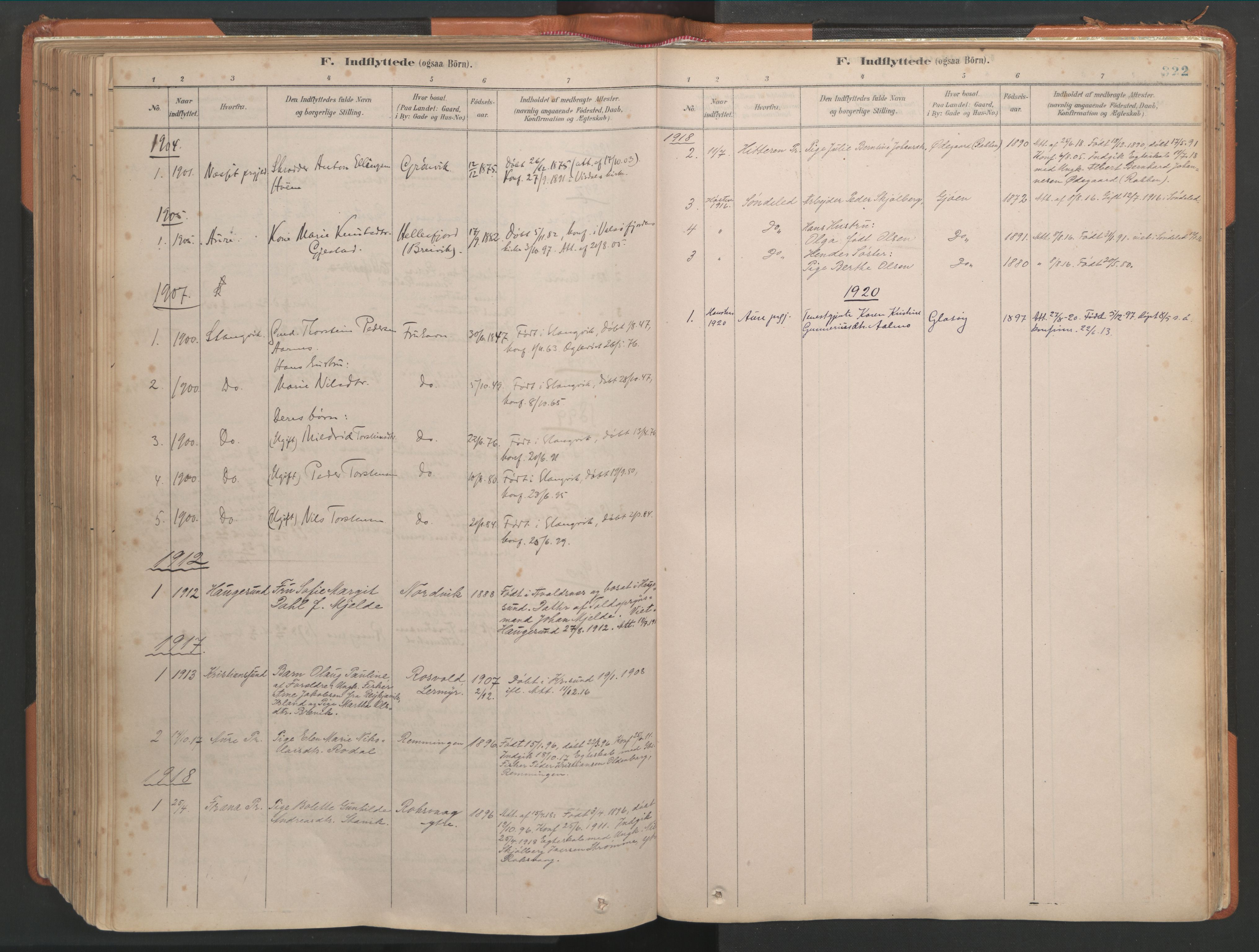 Ministerialprotokoller, klokkerbøker og fødselsregistre - Møre og Romsdal, AV/SAT-A-1454/581/L0941: Ministerialbok nr. 581A09, 1880-1919, s. 322