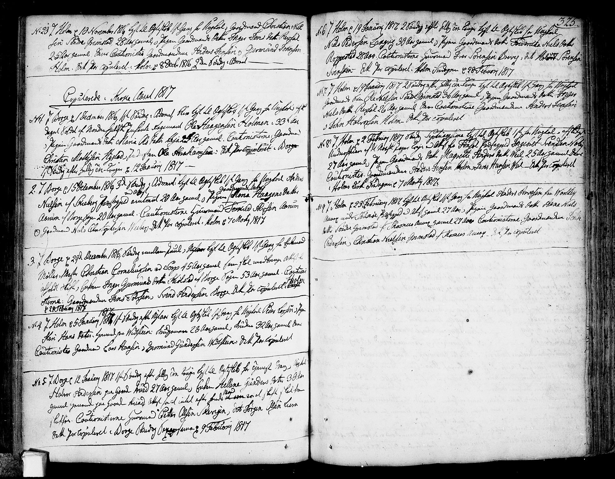 Borge prestekontor Kirkebøker, SAO/A-10903/F/Fa/L0002: Ministerialbok nr. I 2, 1791-1817, s. 325