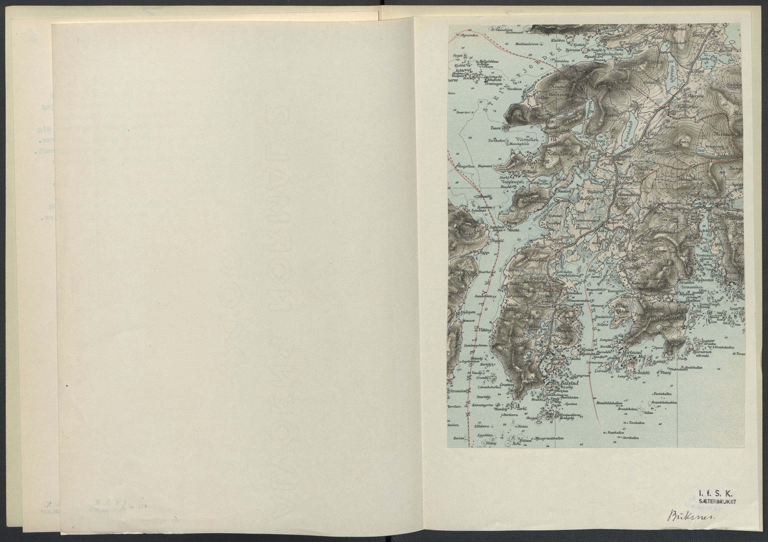 Instituttet for sammenlignende kulturforskning, AV/RA-PA-0424/F/Fc/L0016/0003: Eske B16: / Nordland (perm XLVIII), 1932-1937